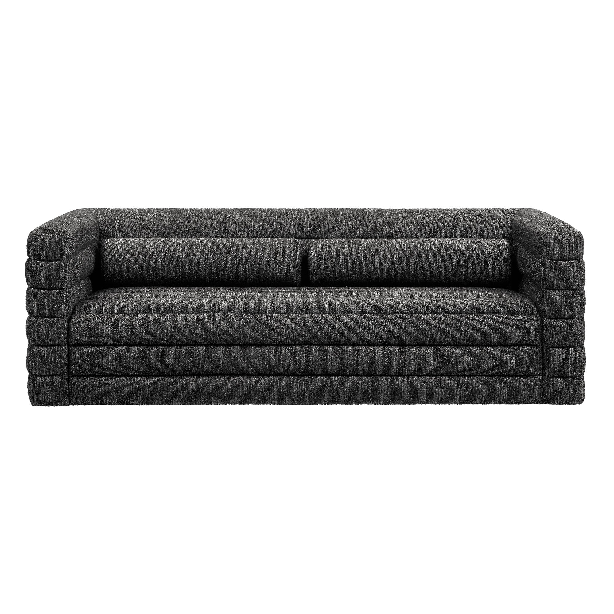Relle Channel Tufted Boucle Upholstered Sofa by Modway - Image 6