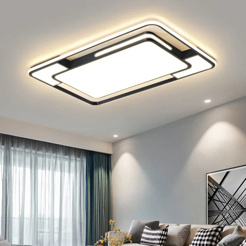 Remote Control LED Ceiling Light Square Modern Living Room Bedroom Dining Lamp - Image 3
