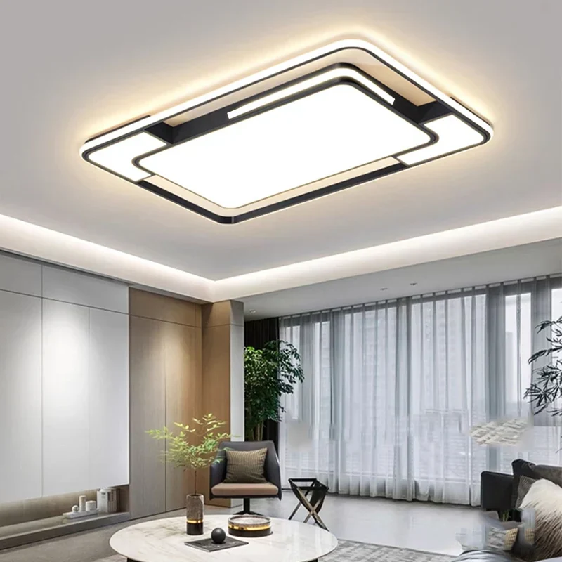Remote Control LED Ceiling Light Square Modern Living Room Bedroom Dining Lamp - Image 4