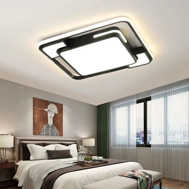 Remote Control LED Ceiling Light Square Modern Living Room Bedroom Dining Lamp - Image 5