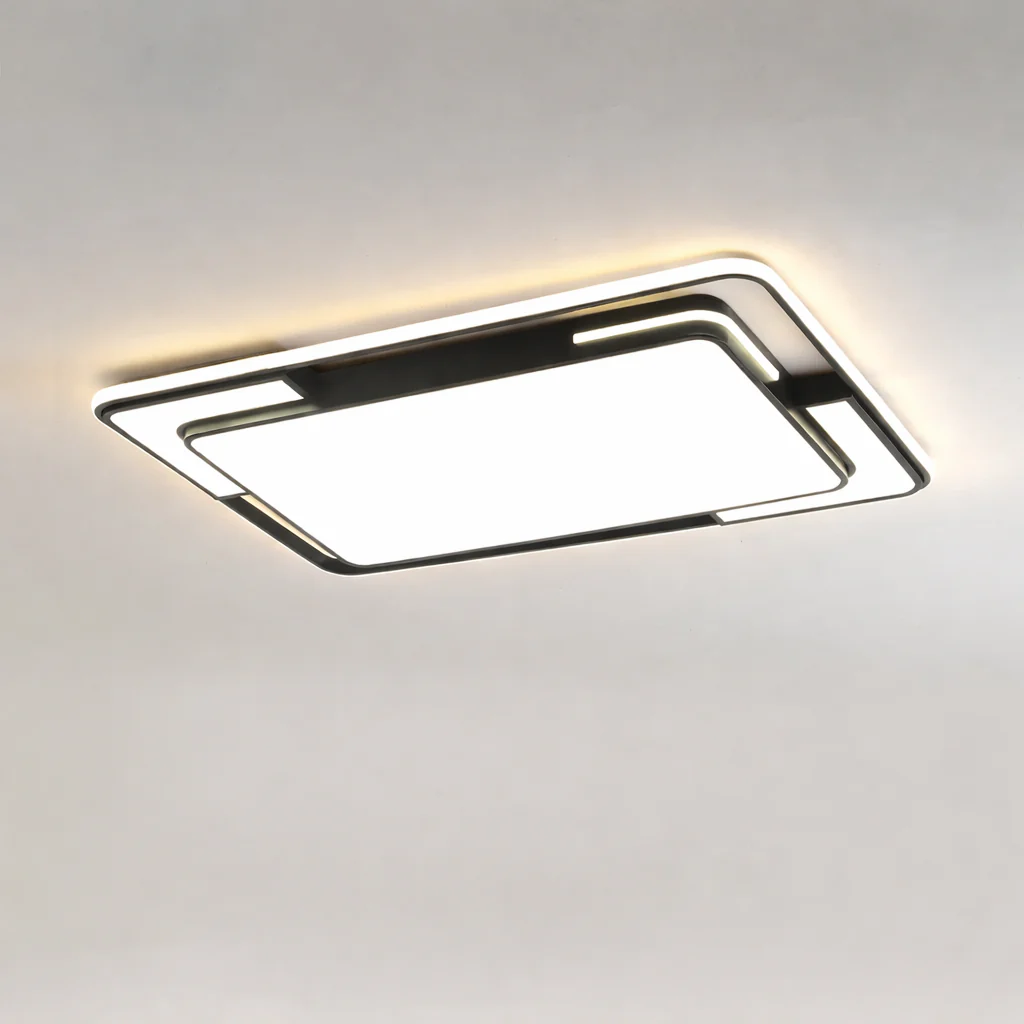 Remote Control LED Ceiling Light Square Modern Living Room Bedroom Dining Lamp - Image 7