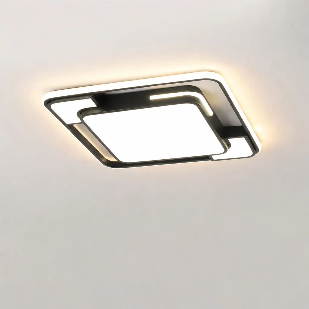 Remote Control LED Ceiling Light Square Modern Living Room Bedroom Dining Lamp - Image 8