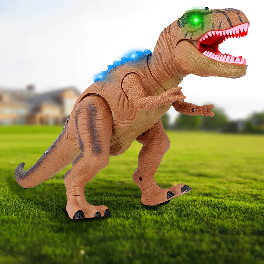 Remote Control T-Rex Dinosaur with Lights Sounds Walking RC Toy - Image 10
