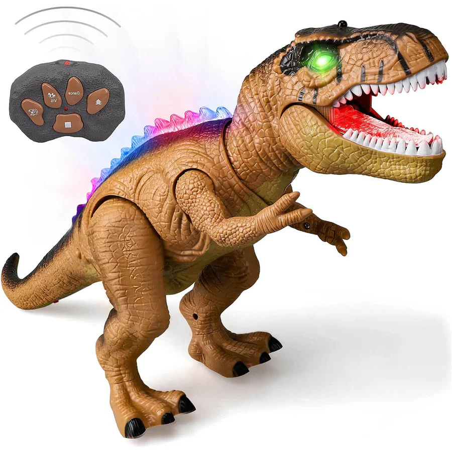 Remote Control T-Rex Dinosaur with Lights Sounds Walking RC Toy - Image 12