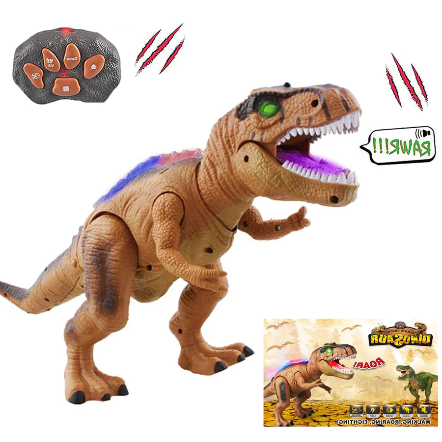 Remote Control T-Rex Dinosaur with Lights Sounds Walking RC Toy - Image 14