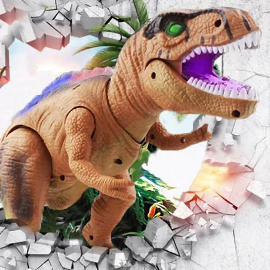 Remote Control T-Rex Dinosaur with Lights Sounds Walking RC Toy - Image 9