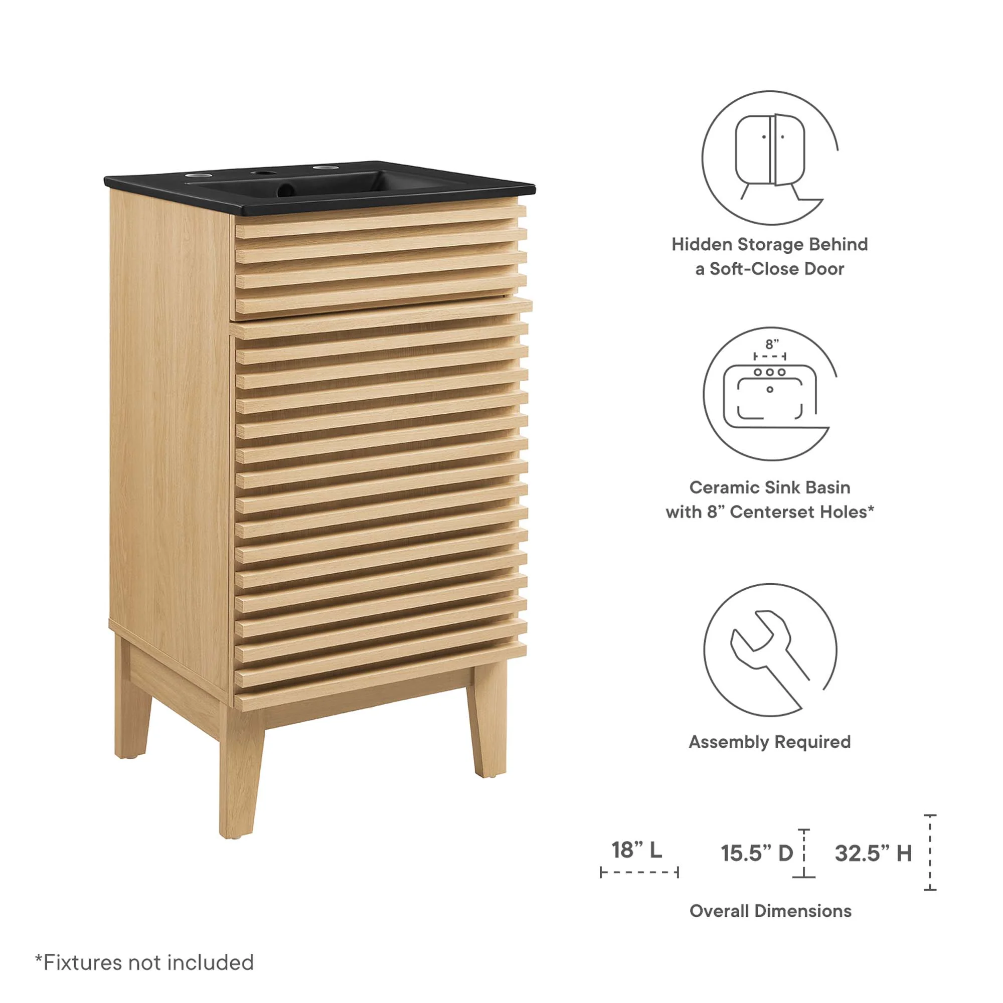 Render 18" Bathroom Vanity by Modway - Image 13