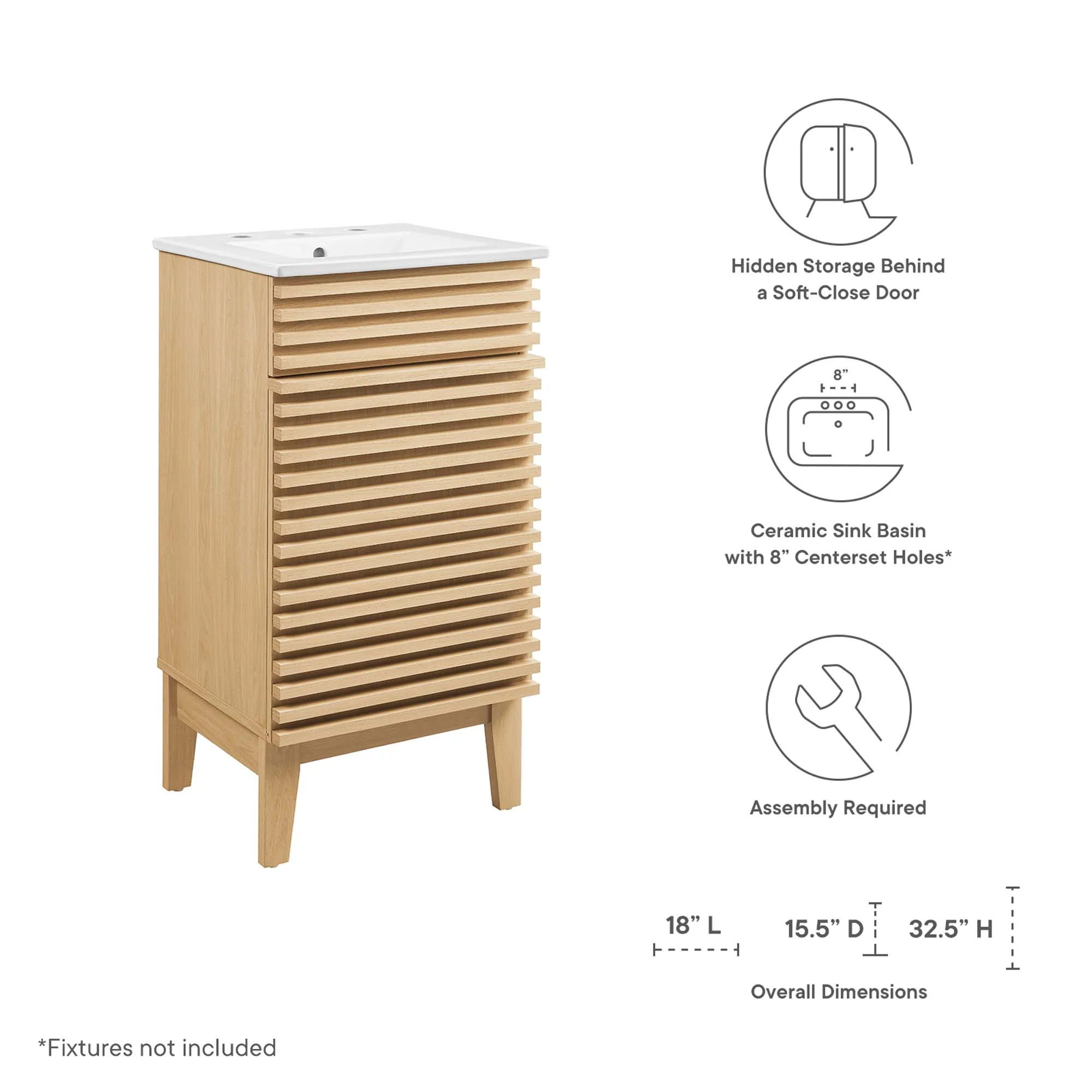 Render 18" Bathroom Vanity Cabinet by Modway - Image 2