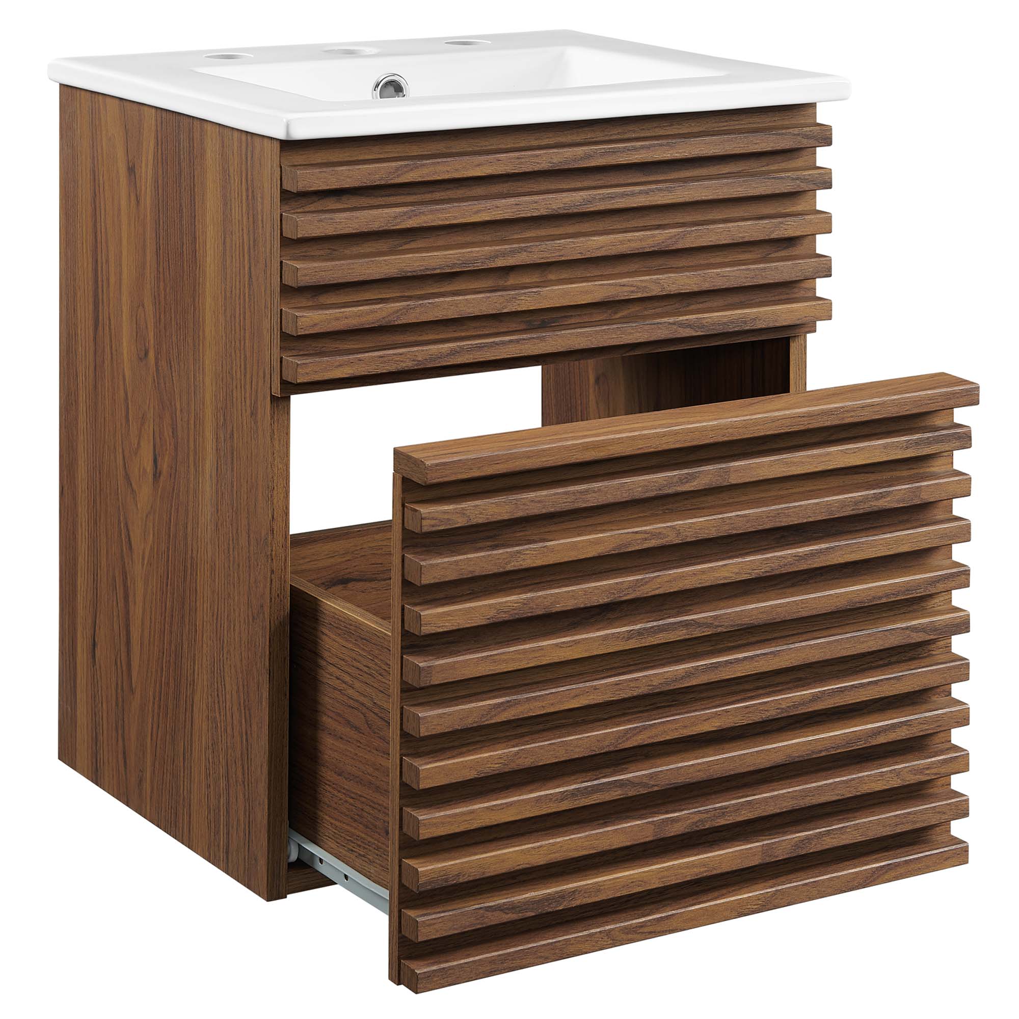 Render 18" Wall-Mount Bathroom Vanity by Modway - Image 2