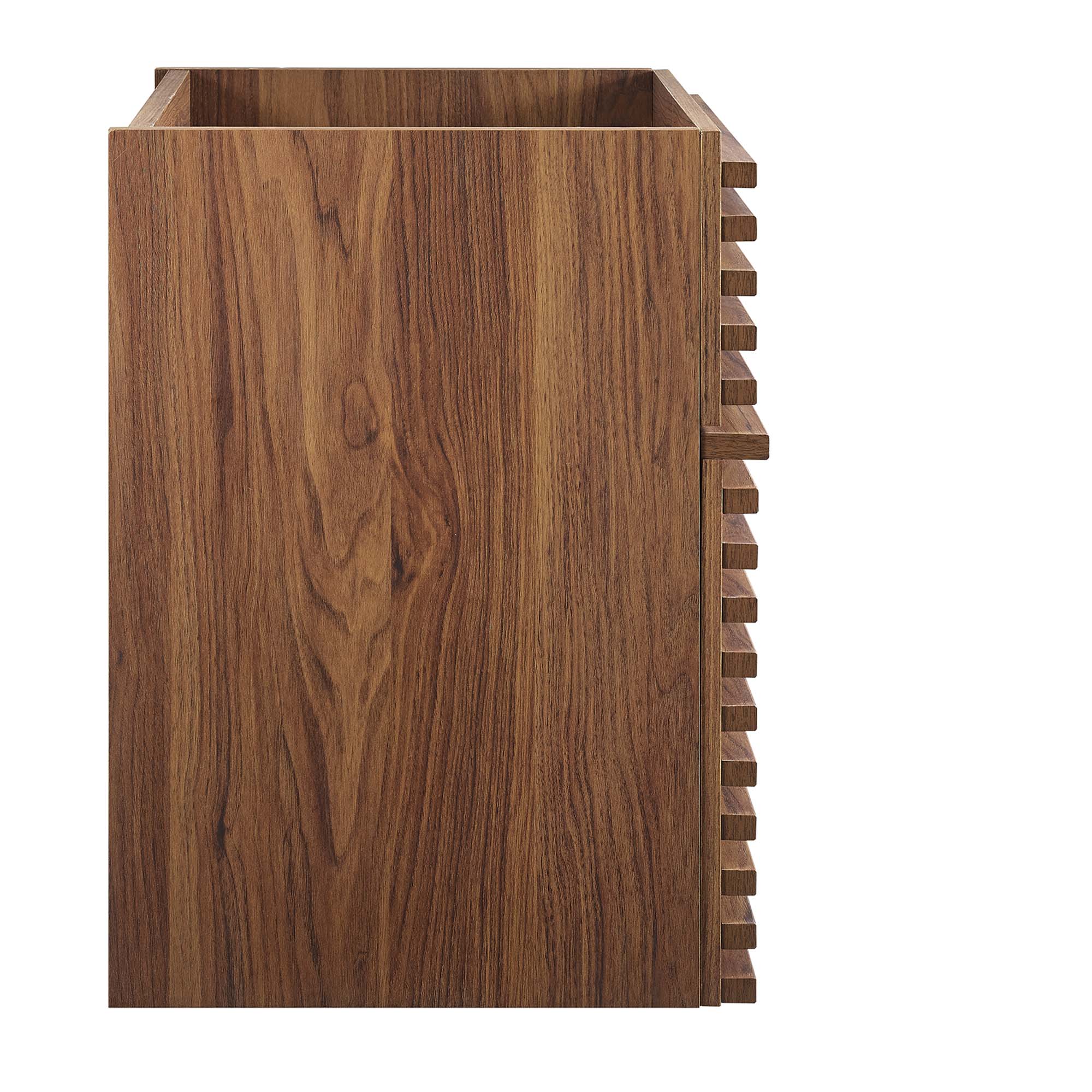 Render 18" Wall-Mount Bathroom Vanity Cabinet (Walnut) by Modway - Image 2