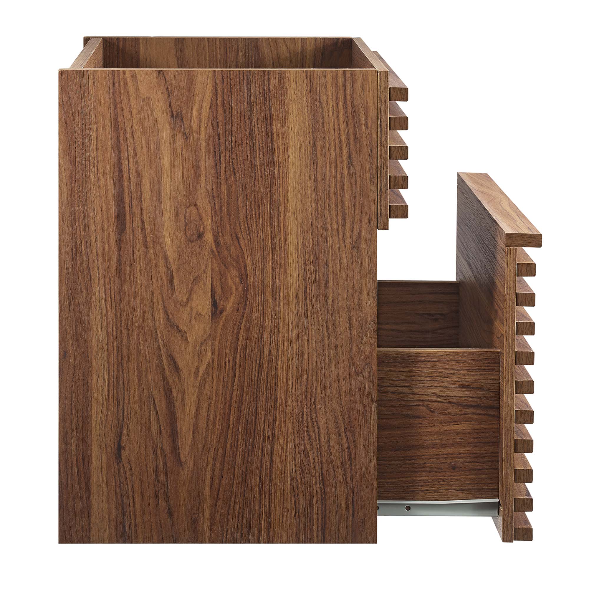 Render 18" Wall-Mount Bathroom Vanity Cabinet (Walnut) by Modway - Image 3
