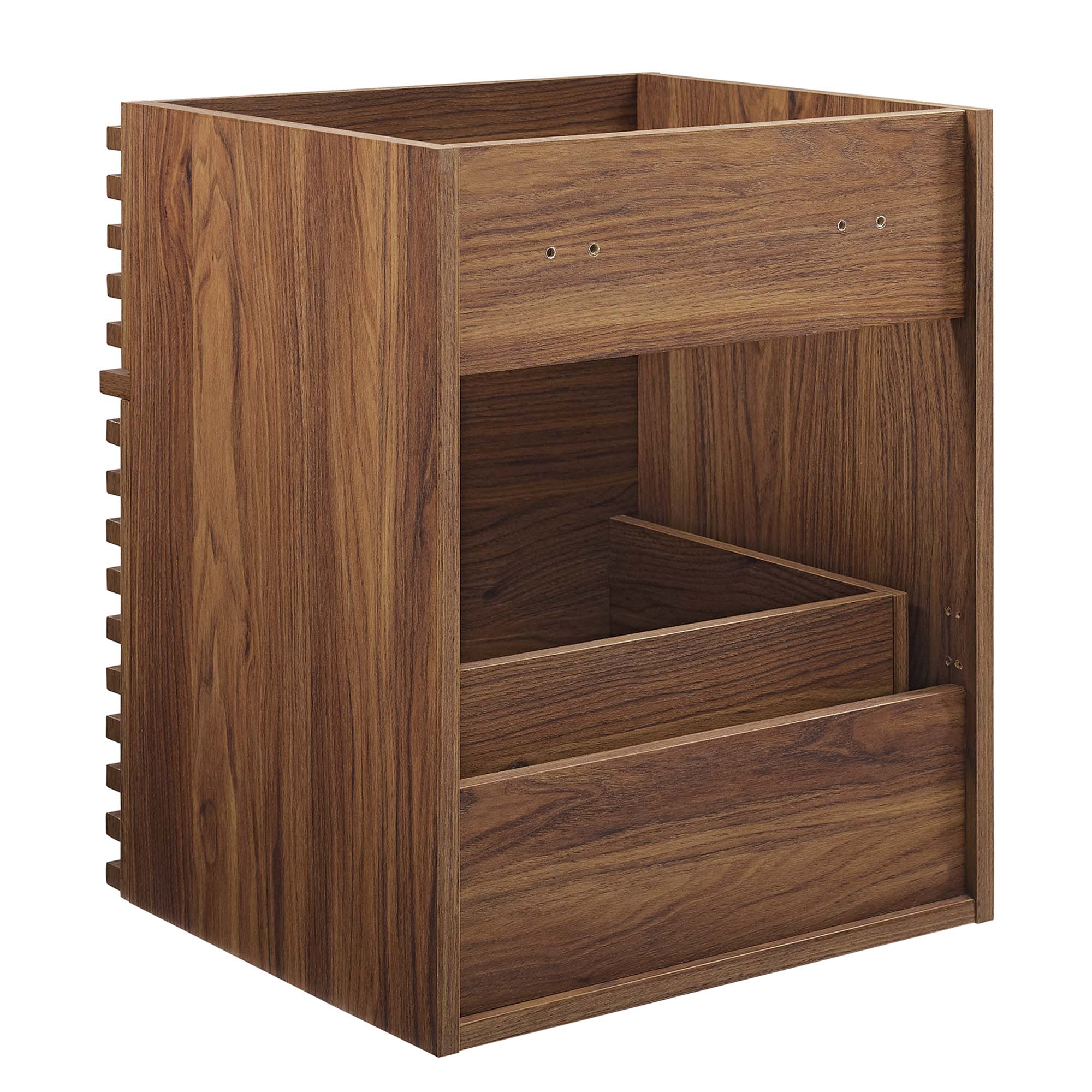 Render 18" Wall-Mount Bathroom Vanity Cabinet (Walnut) by Modway - Image 4