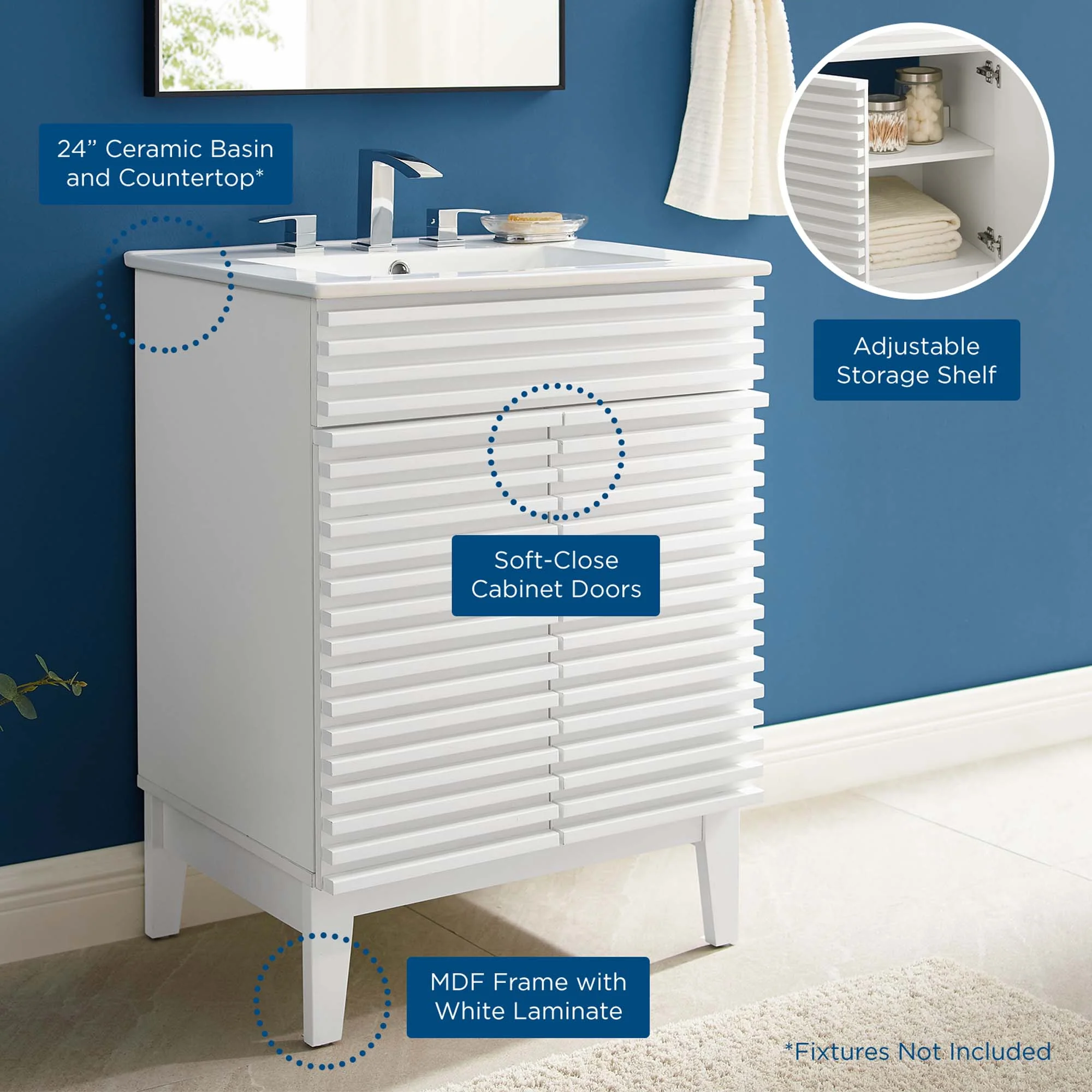 Render 24" Bathroom Vanity by Modway - Image 2