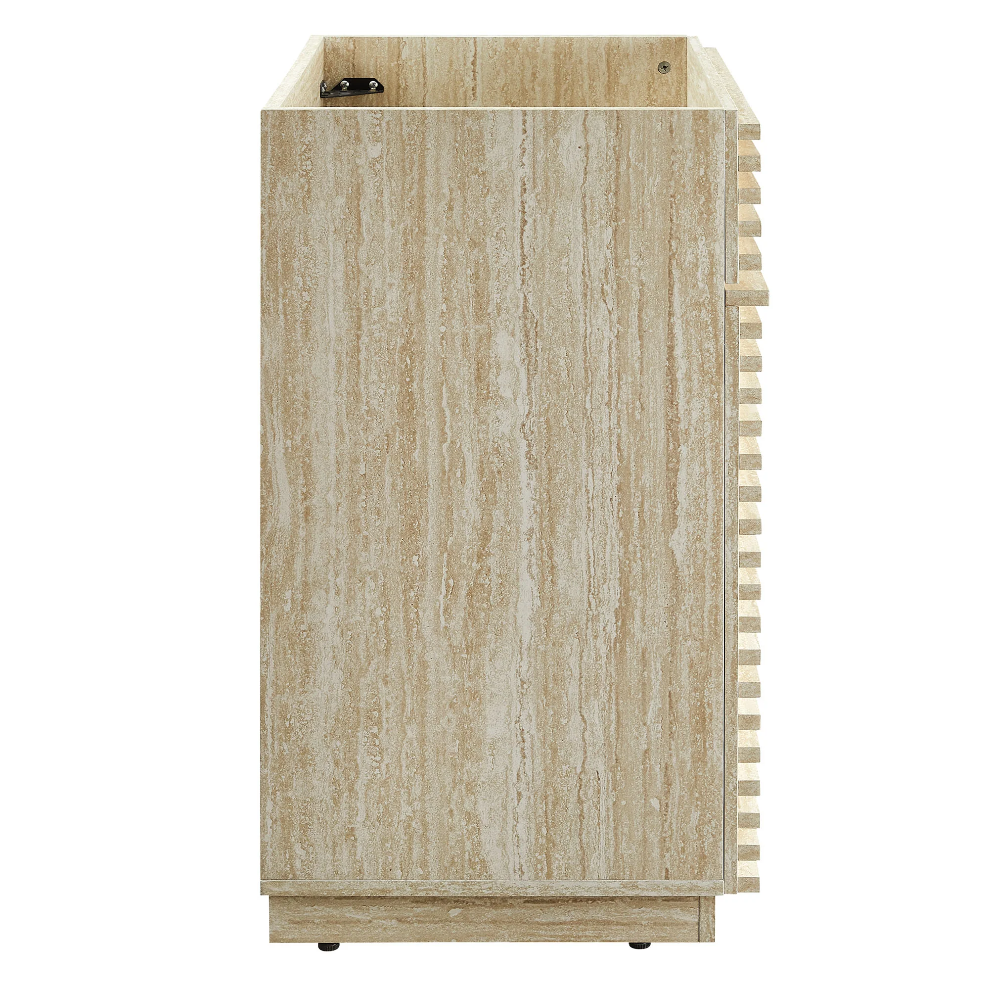Render 24" Faux Travertine Bathroom Vanity Cabinet - Image 4