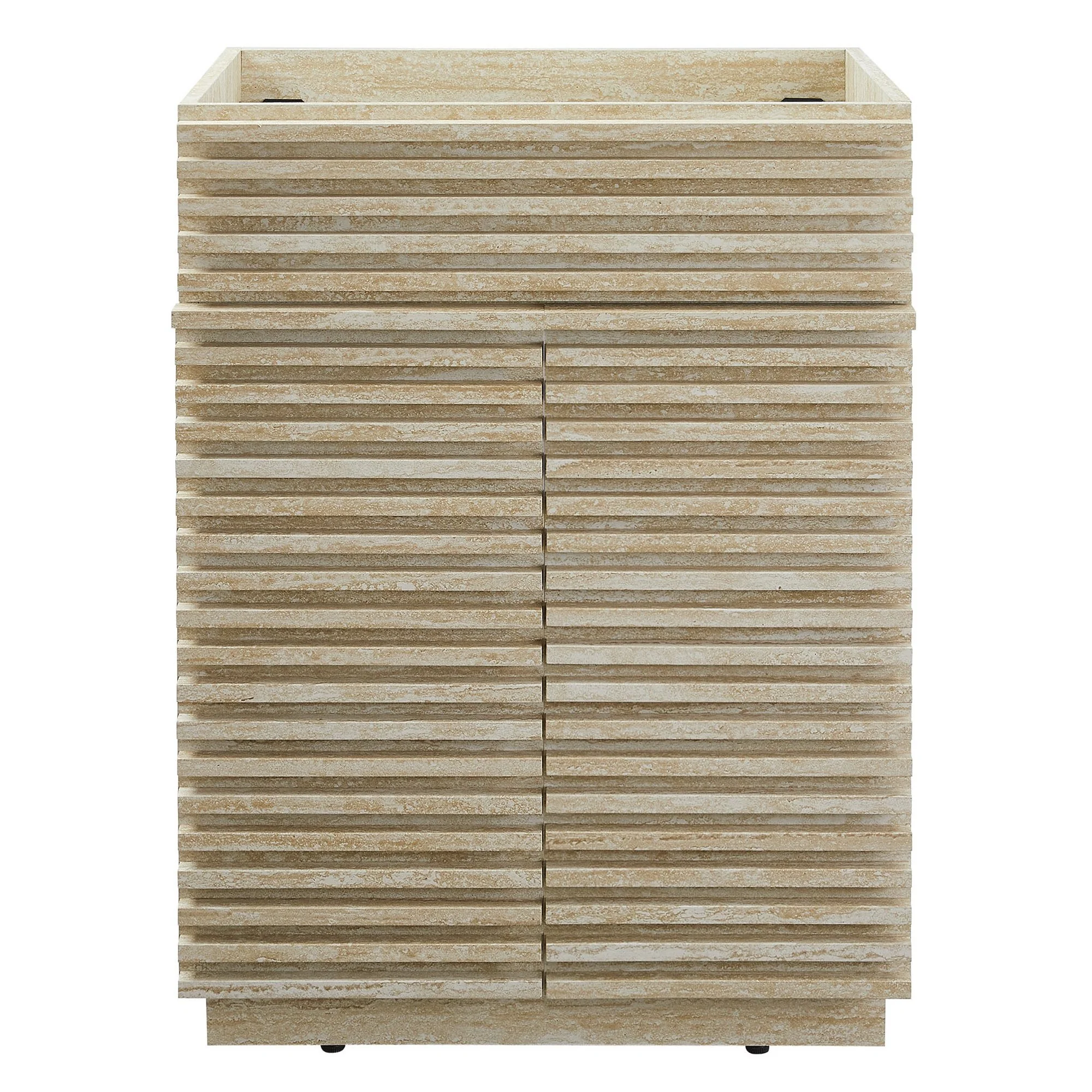 Render 24" Faux Travertine Bathroom Vanity Cabinet - Image 6