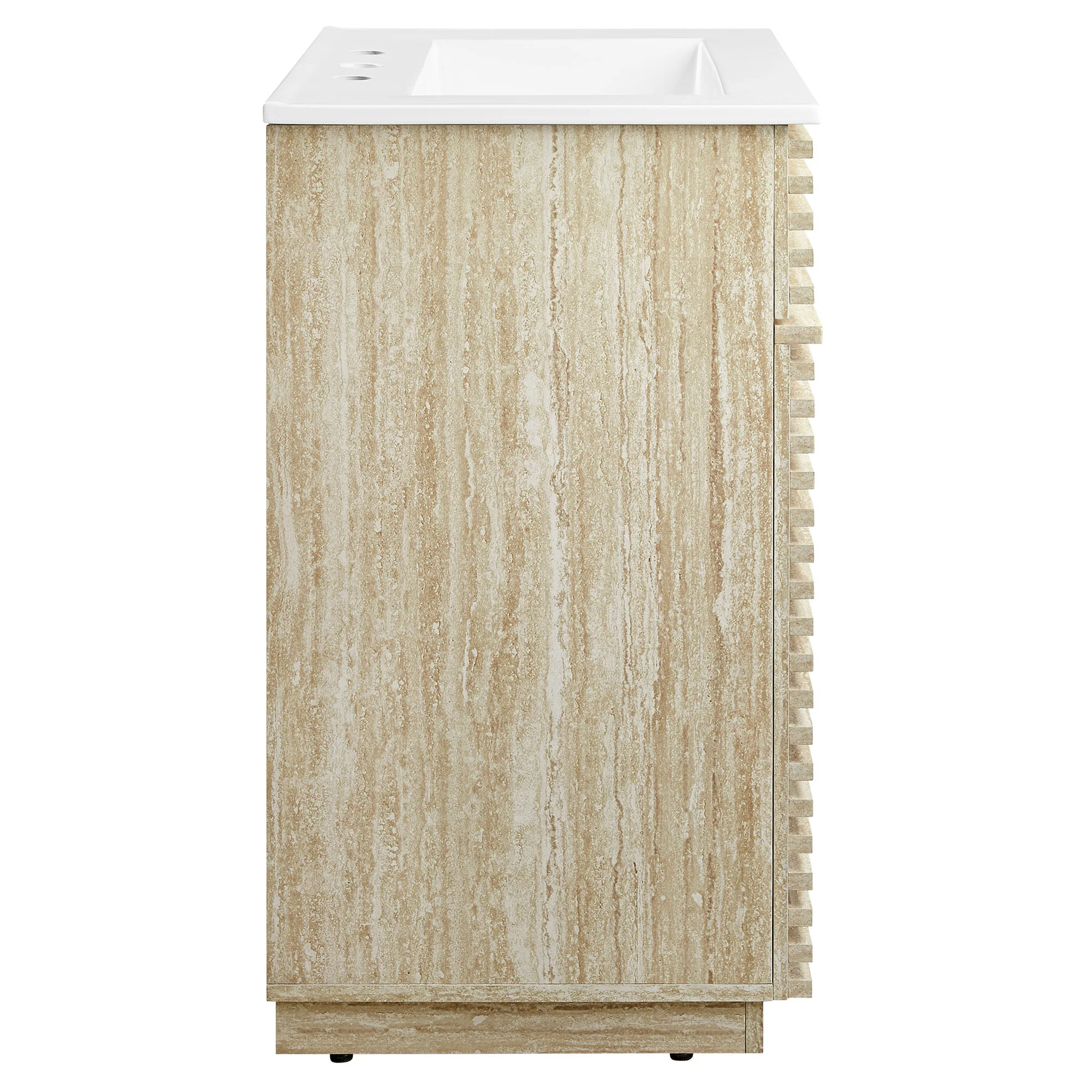 Render 24" Faux Travertine Bathroom Vanity With Sink by Modway - Image 4