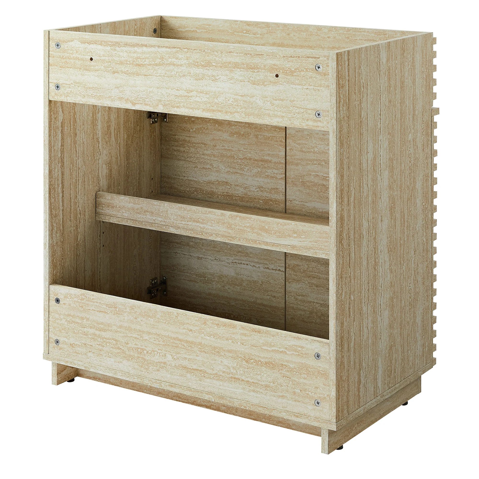 Render 30" Faux Travertine Bathroom Vanity Cabinet by Modway - Image 5