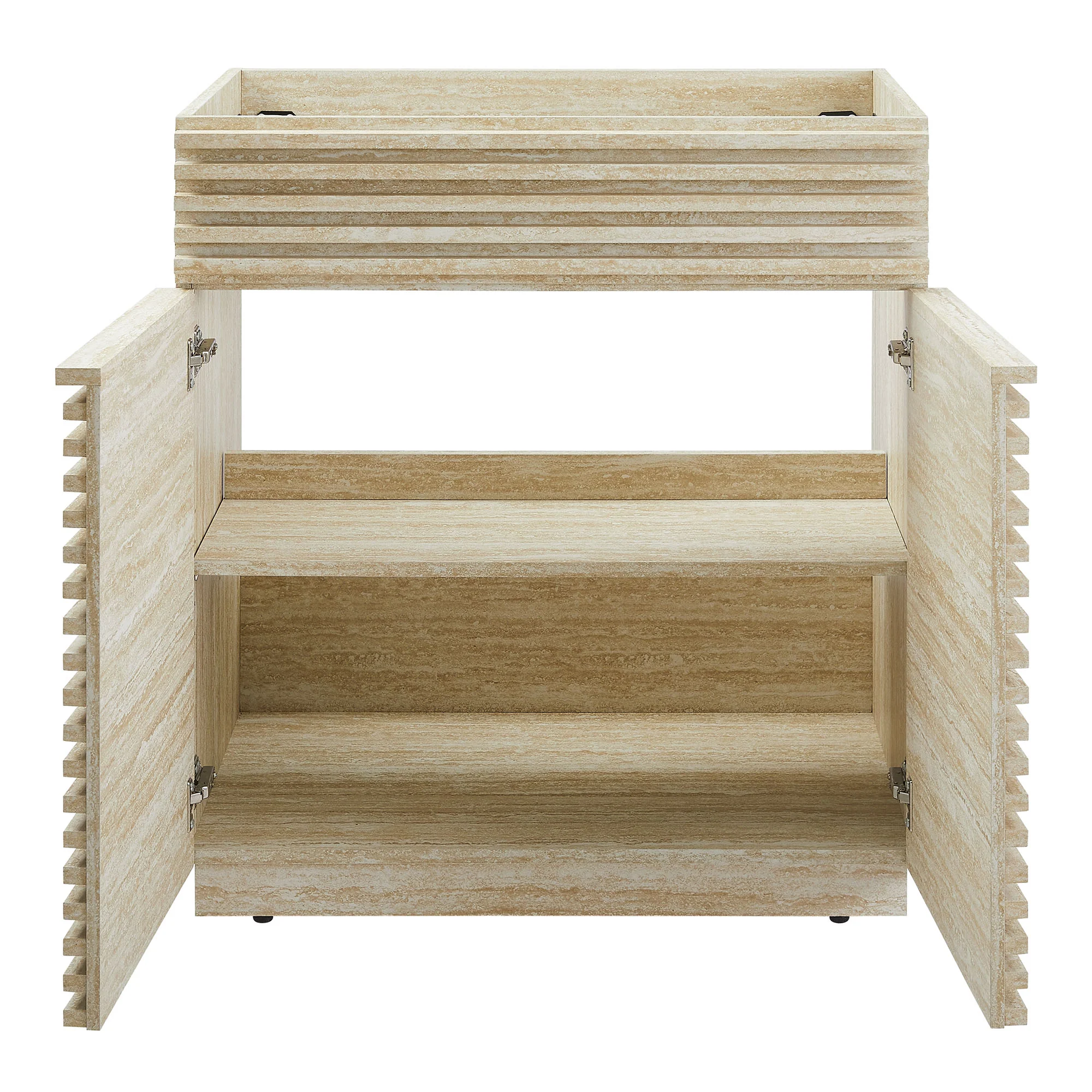 Render 30" Faux Travertine Bathroom Vanity Cabinet by Modway - Image 7