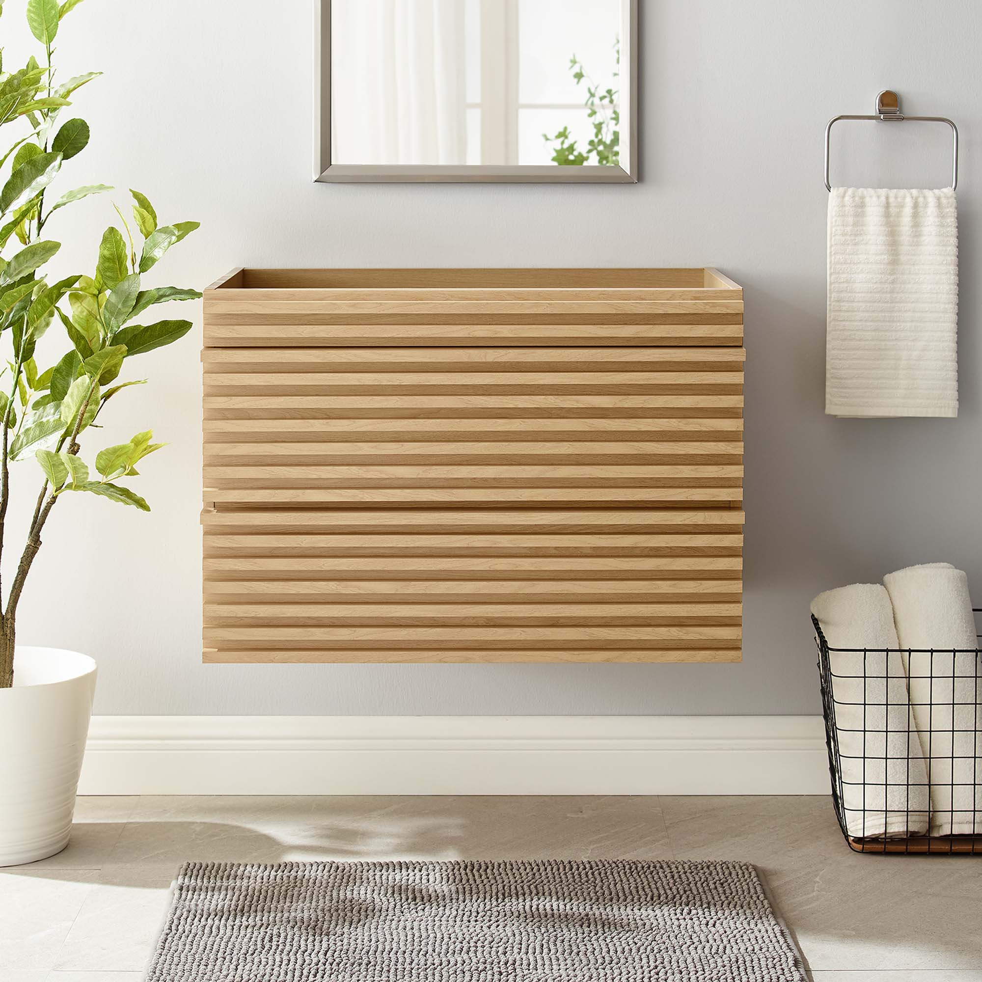 Render 30" Wall-Mount Bathroom Vanity Cabinet by Modway - Image 8