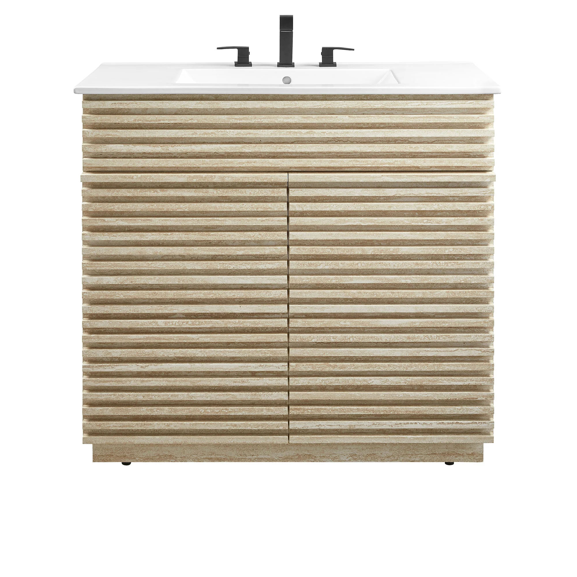 Render 36" Faux Travertine Bathroom Vanity With Sink by Modway - Image 5
