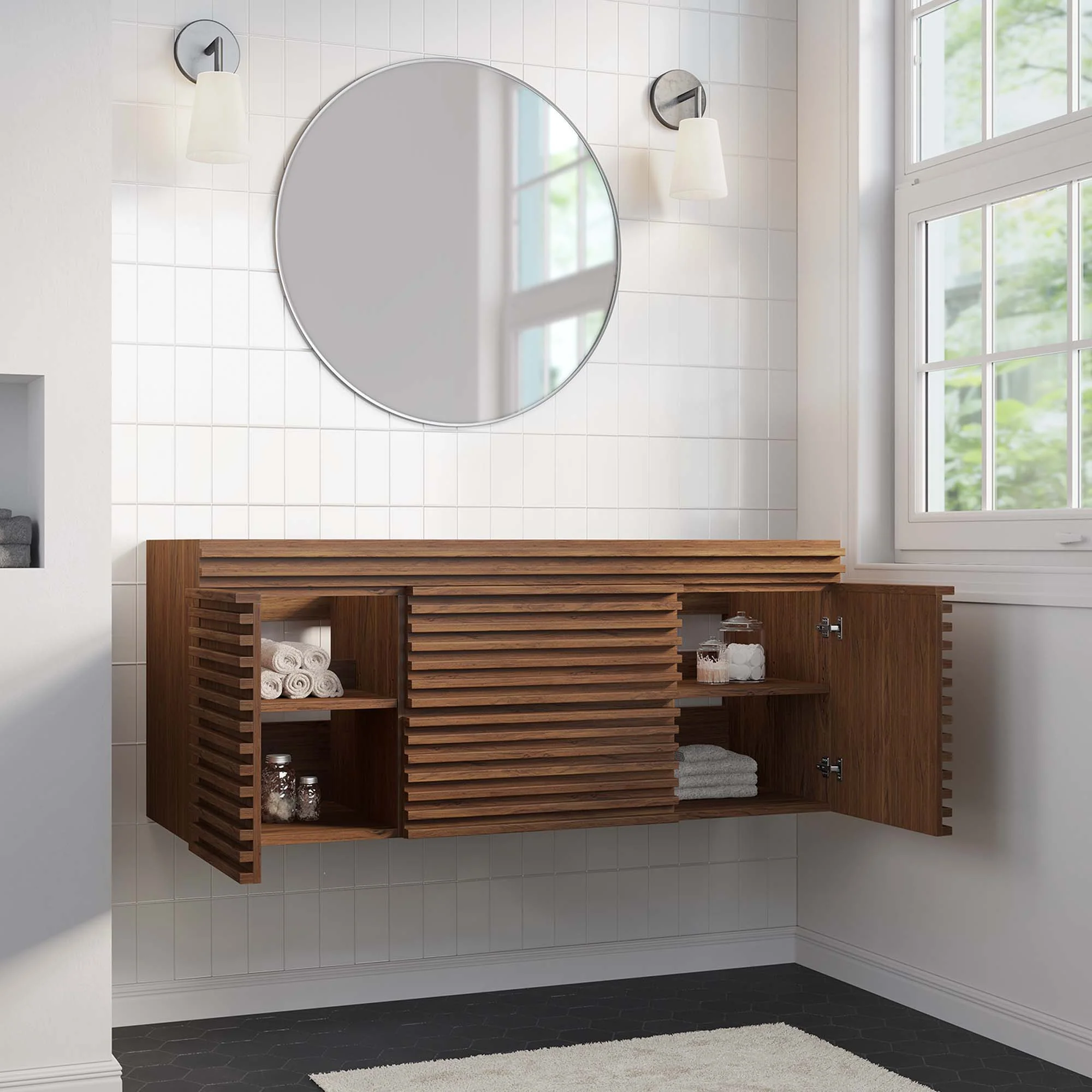 Render 48" Single Sink Compatible Bathroom Vanity Cabinet by Modway - Image 7
