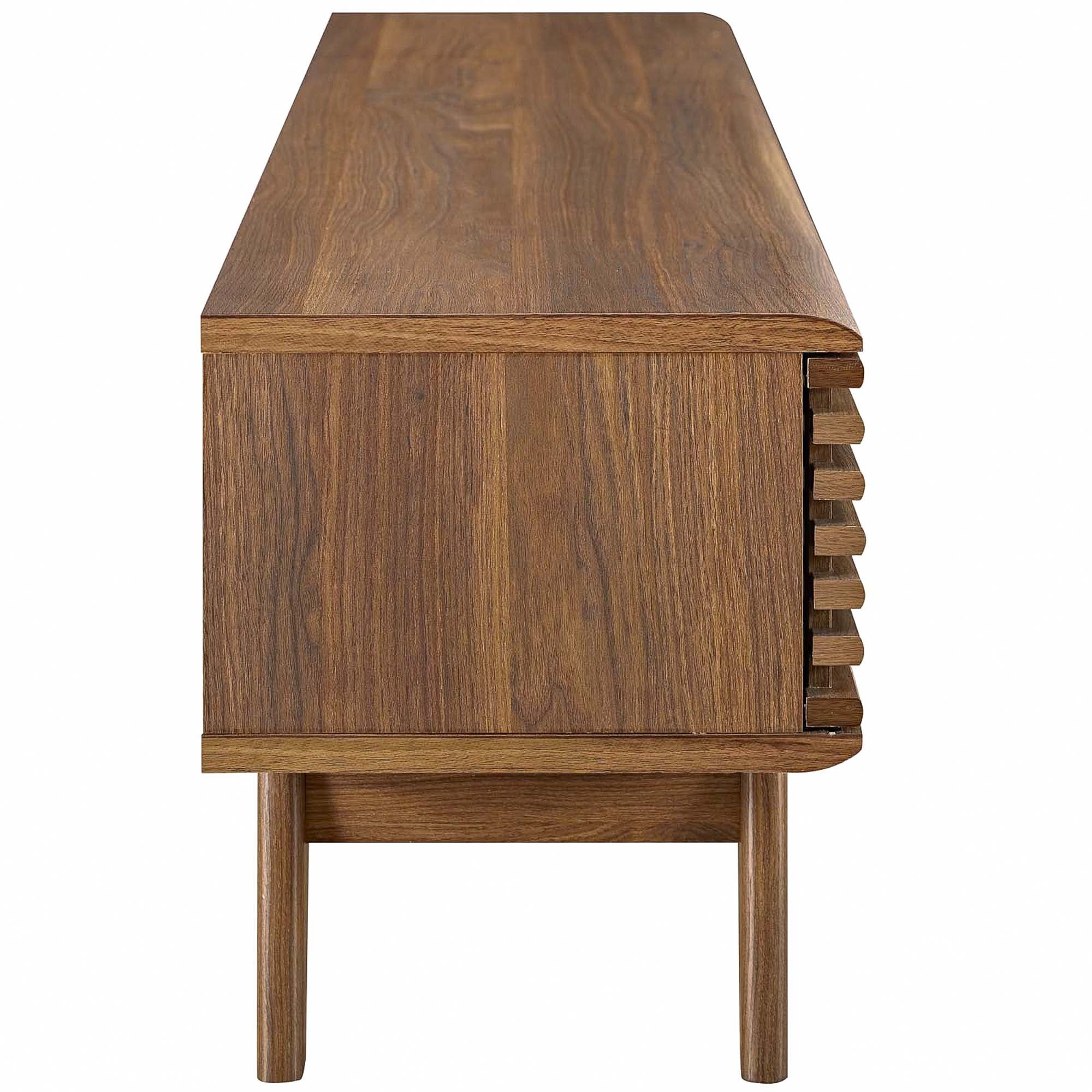 Render 59-Inch Walnut TV Stand by Modway Mid-Century Style - Image 3