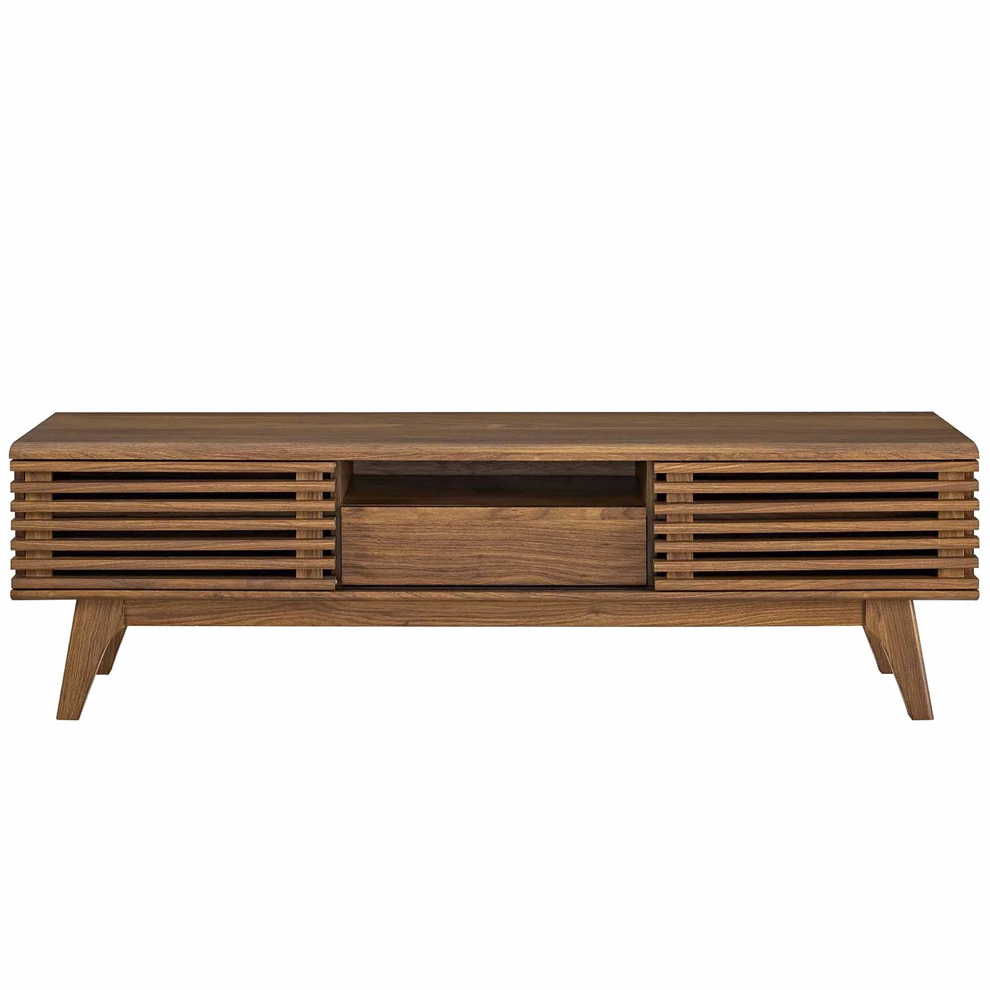 Render 59-Inch Walnut TV Stand by Modway Mid-Century Style - Image 4