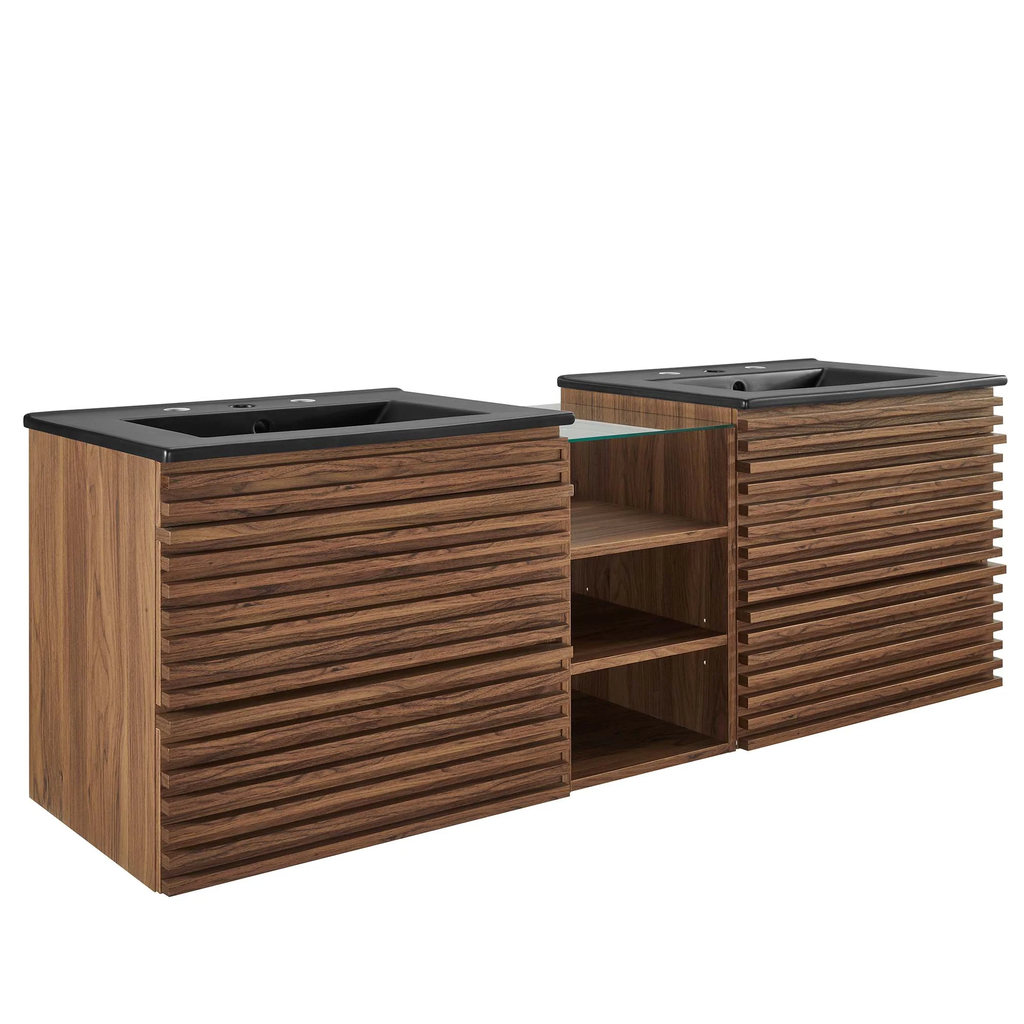 Render 62" Wall-Mount Double Sink Bathroom Vanity by Modway - Image 14