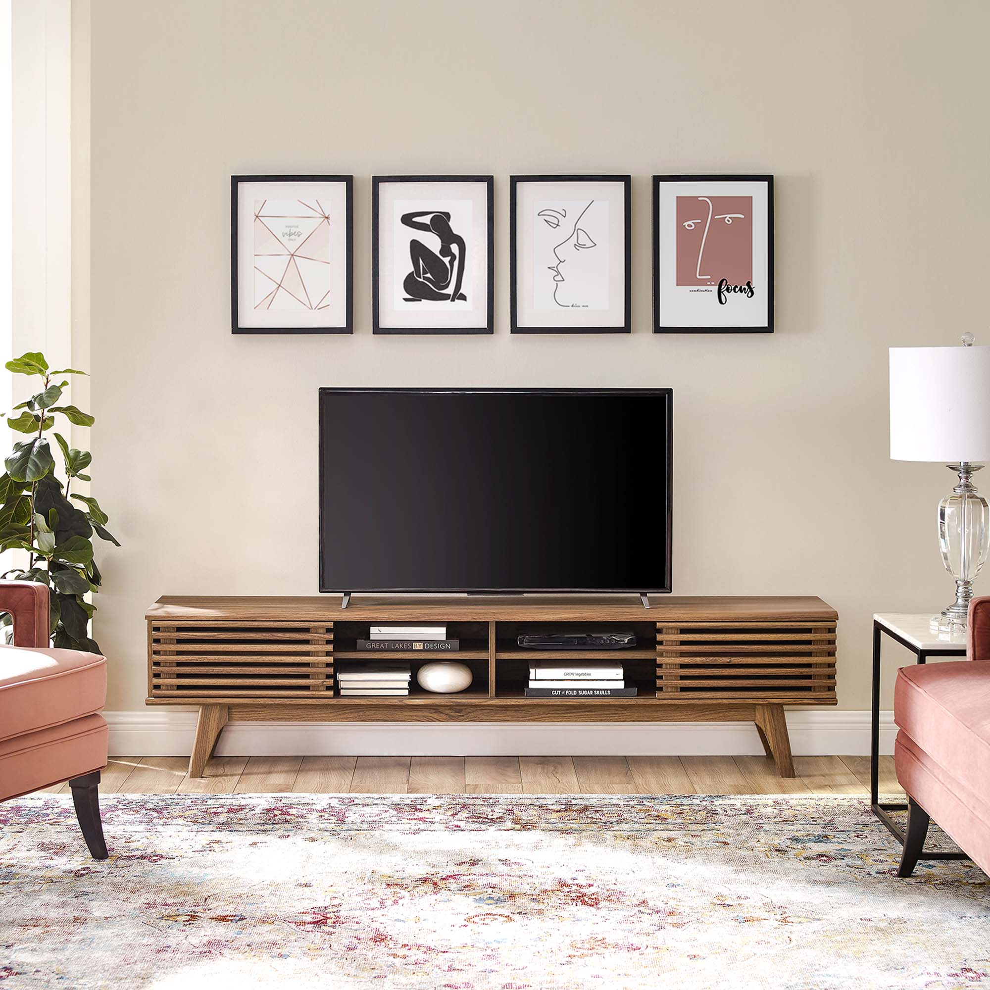 Render 70" Entertainment Center TV Stand by Modway - Image 7