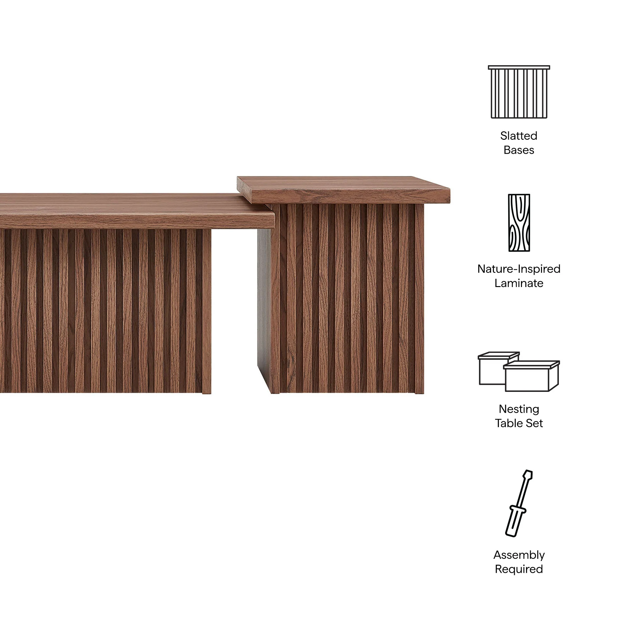 Render Nesting Coffee Tables Set of 2 by Modway - Image 2
