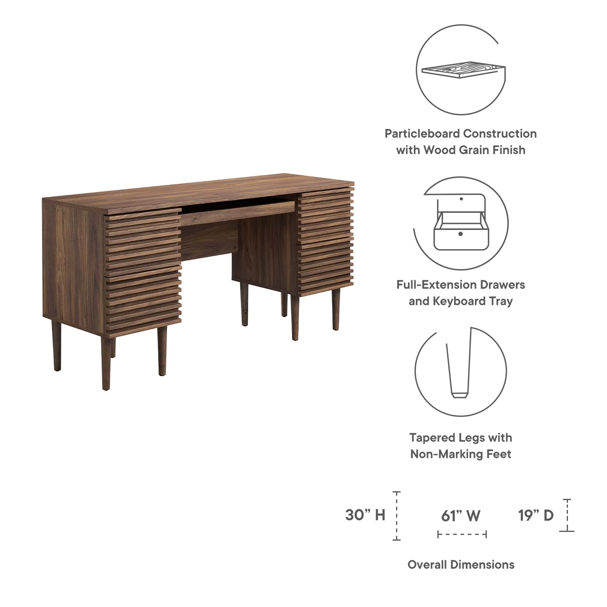 Render Office Desk by Modway - Image 2