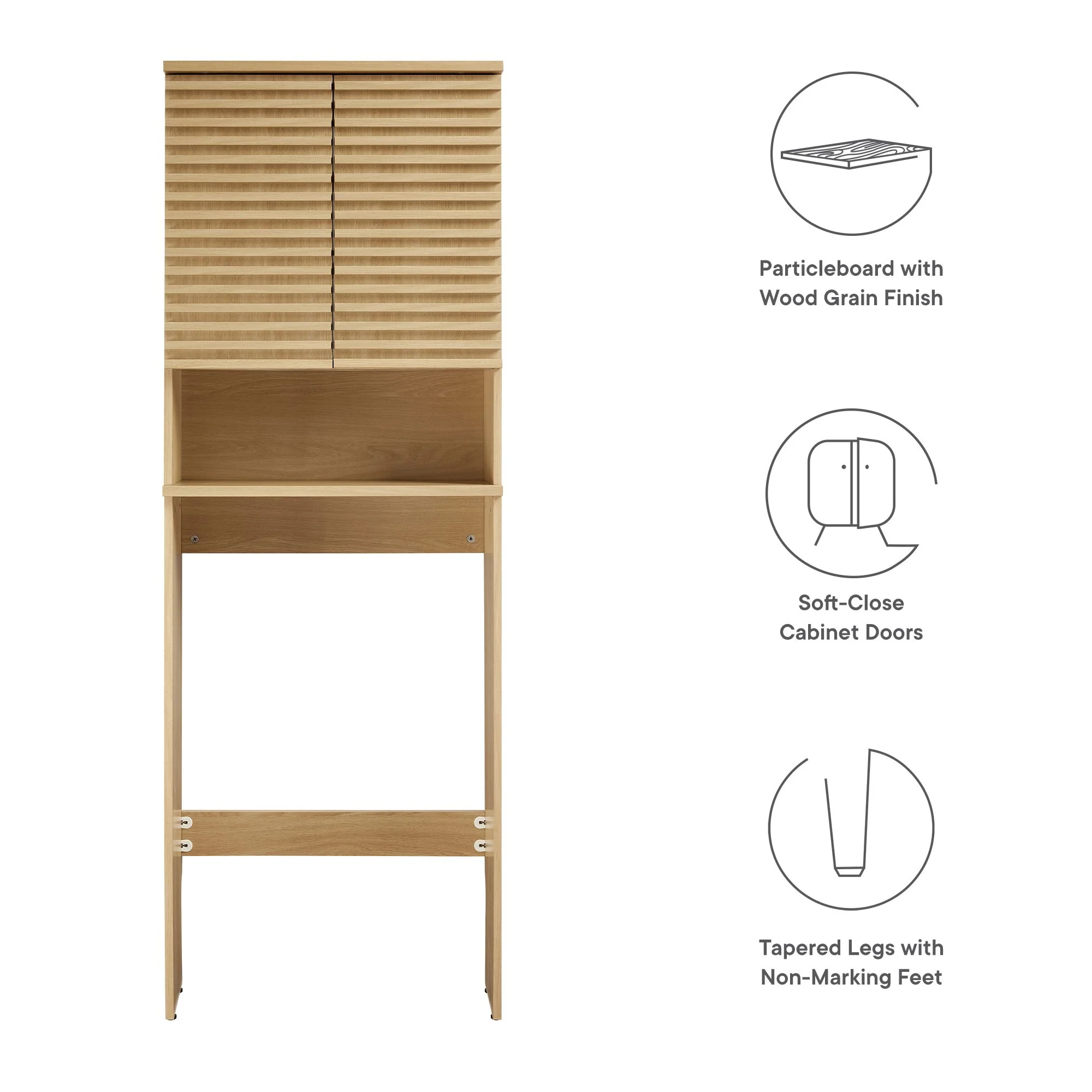 Render Over the Toilet Bathroom Storage Cabinet by Modway - Image 13