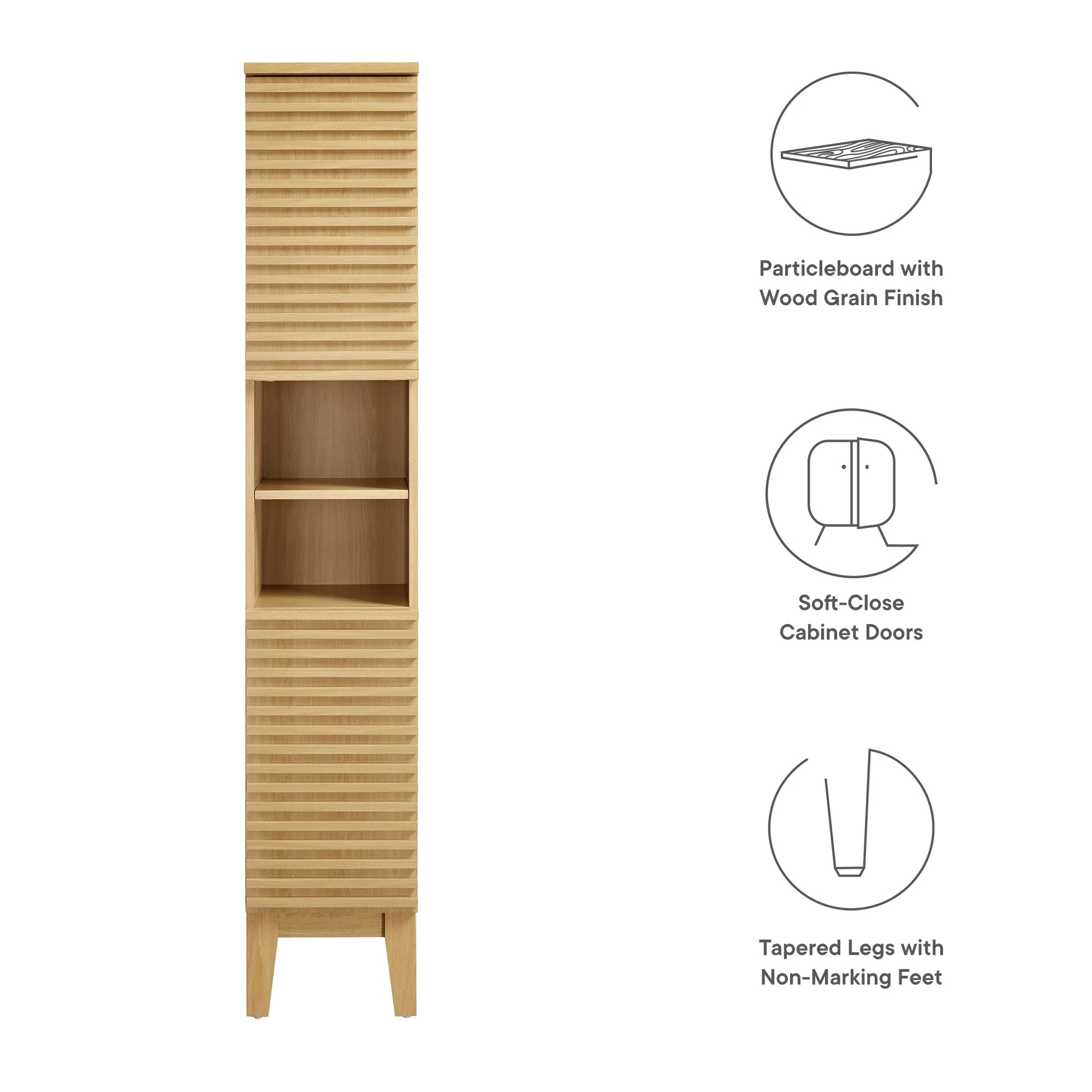 Render Tall Narrow Bathroom Storage Cabinet by Modway - Image 13