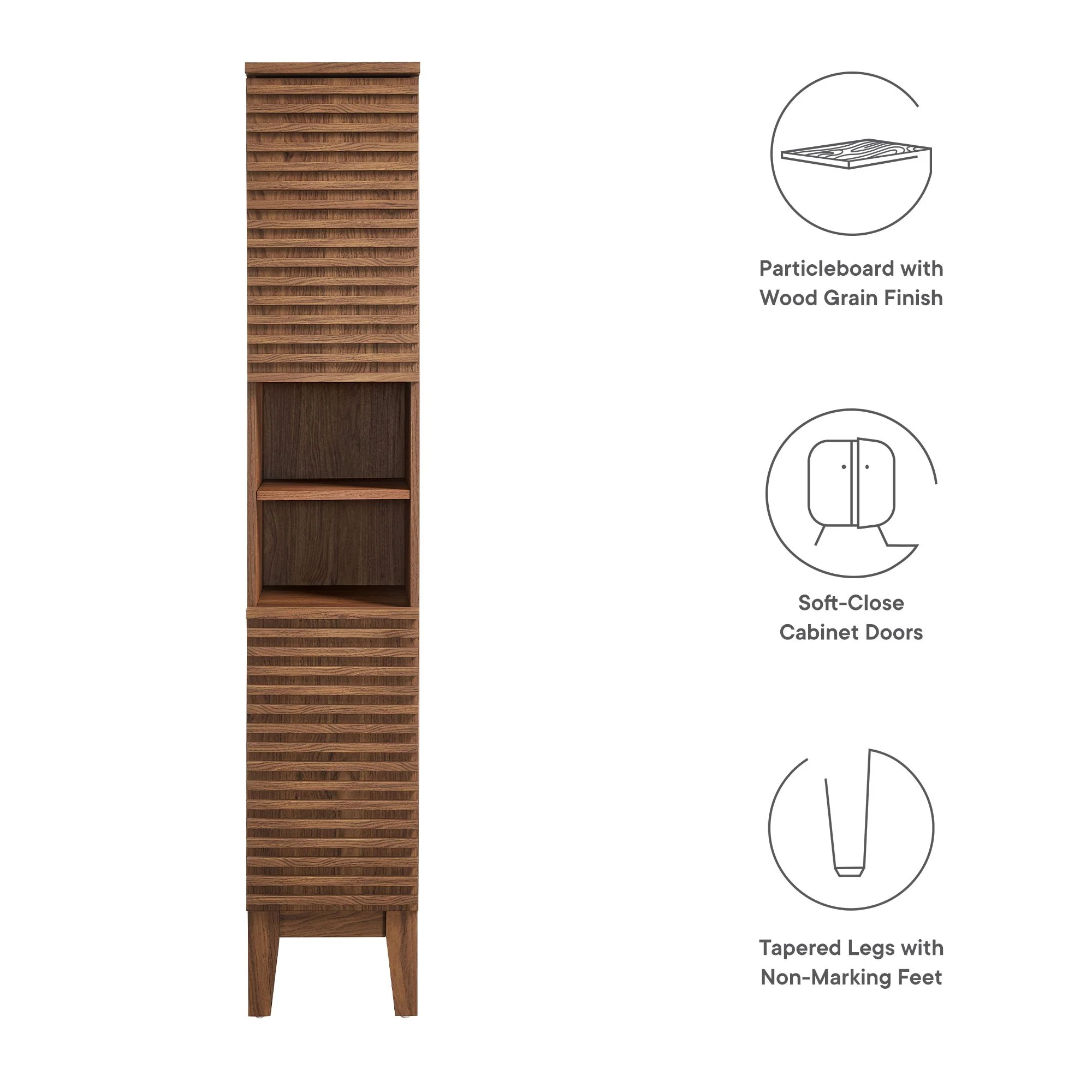 Render Tall Narrow Bathroom Storage Cabinet by Modway - Image 2