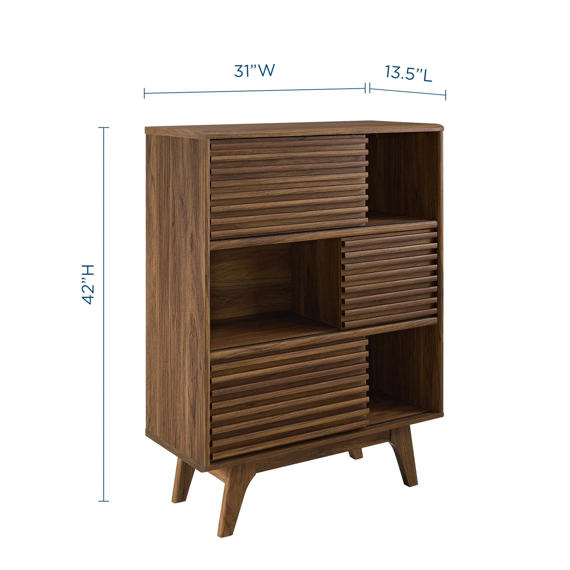 Render Three-Tier Display Storage Cabinet Stand by Modway - Image 2
