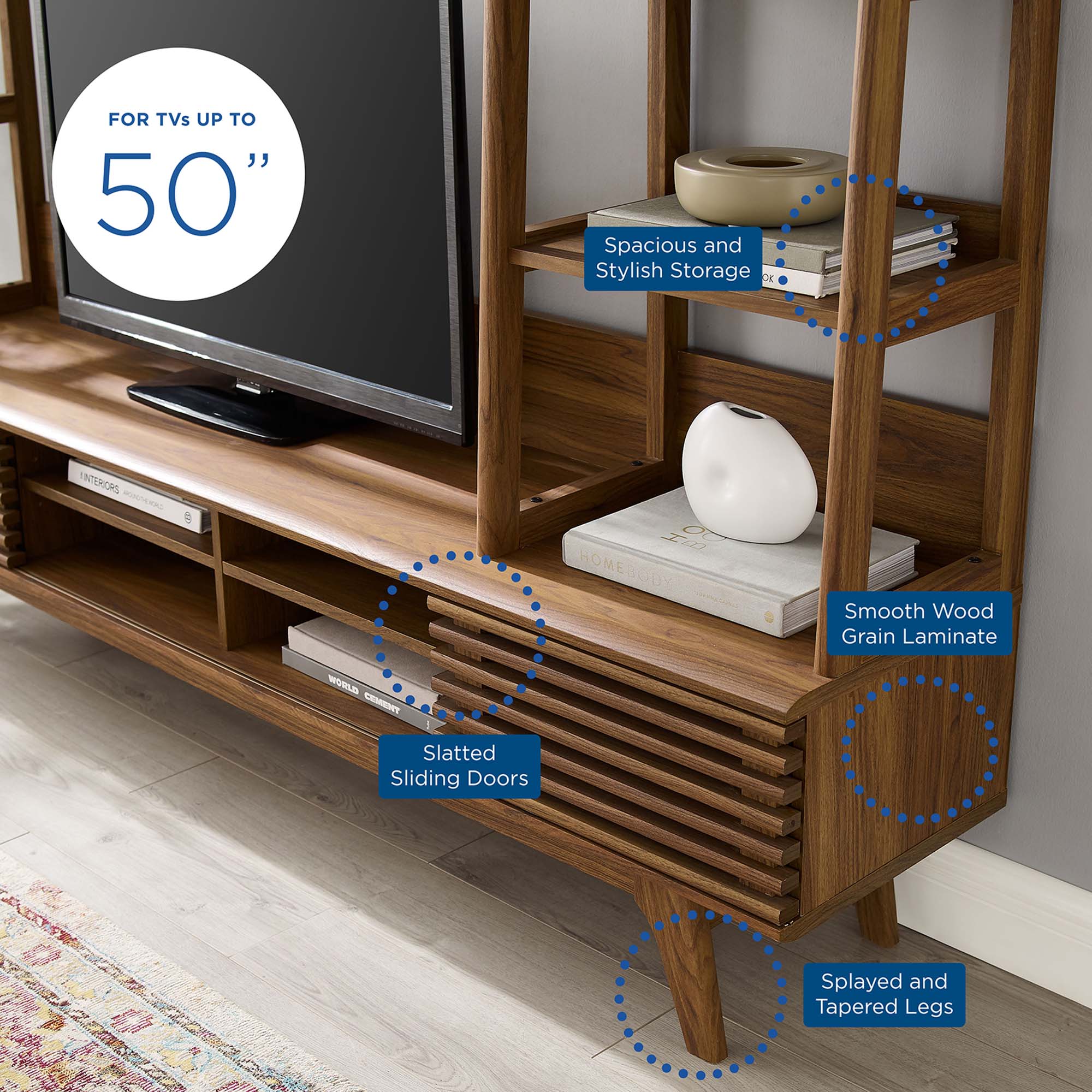 Render TV Stand Entertainment Center by Modway - Image 2