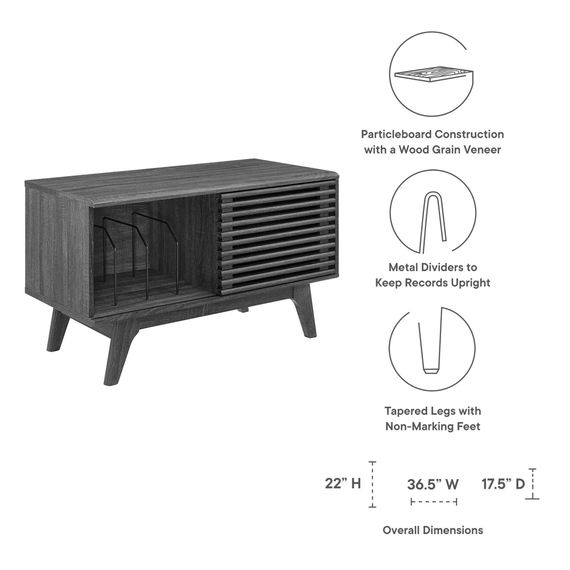 Render Vinyl Record Display Stand by Modway - Image 19