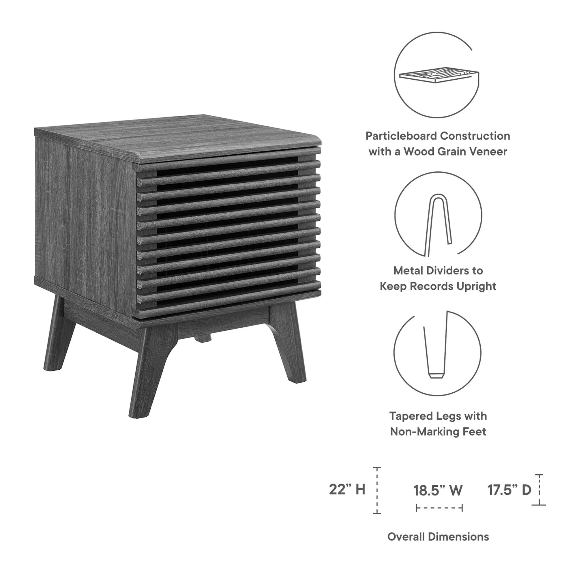 Render Vinyl Record Display Stand by Modway - Image 19