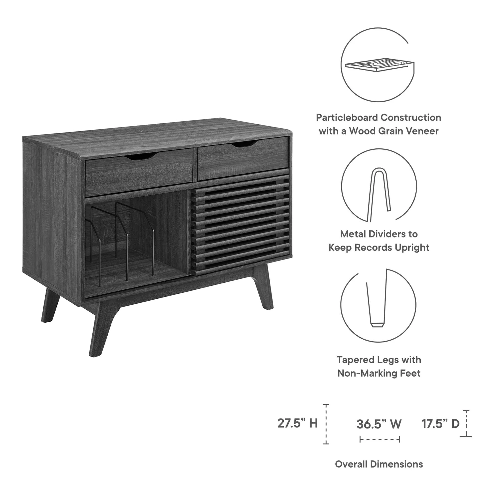 Render Vinyl Record Display Stand by Modway - Image 19