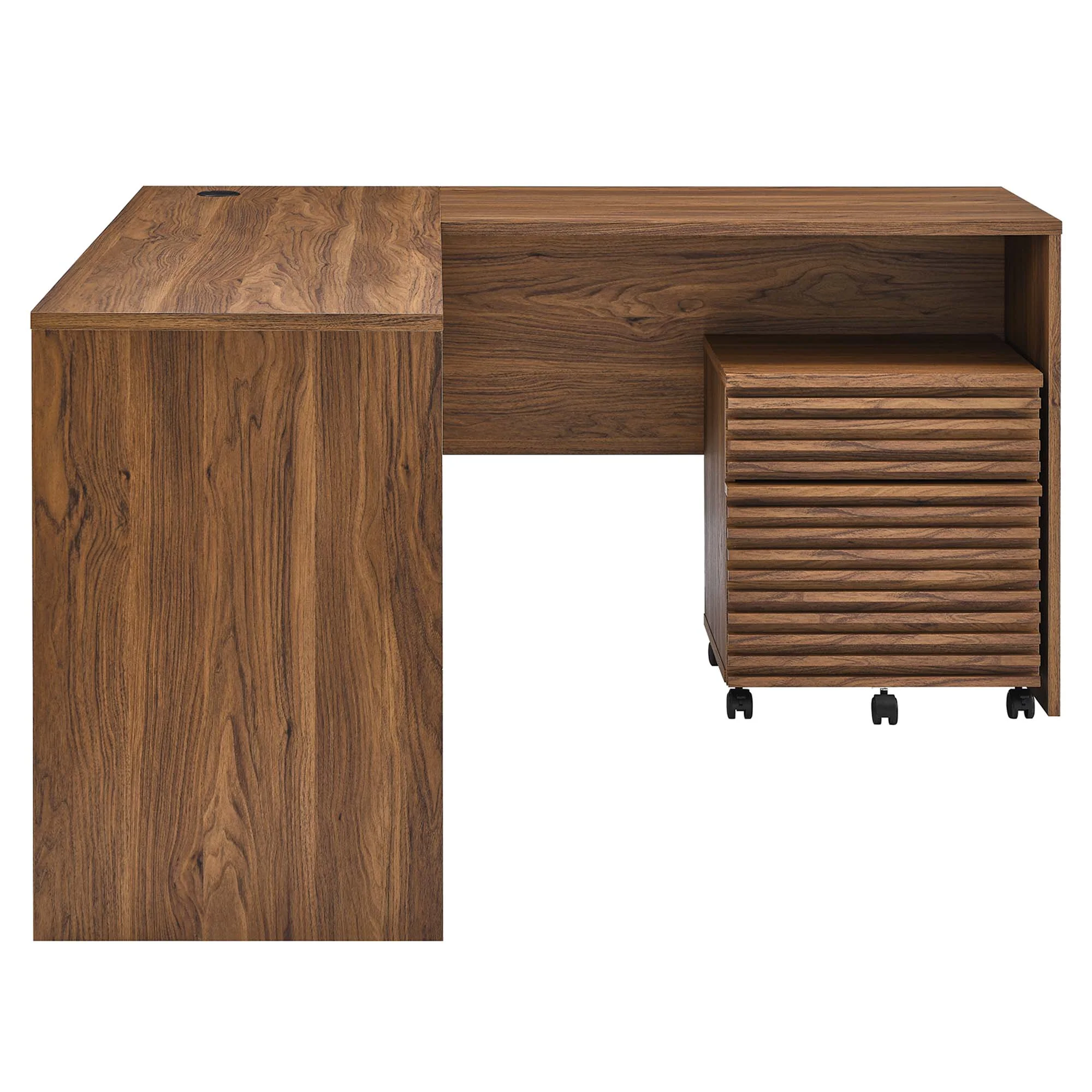Render Wood Desk and File Cabinet Set by Modway - Image 3