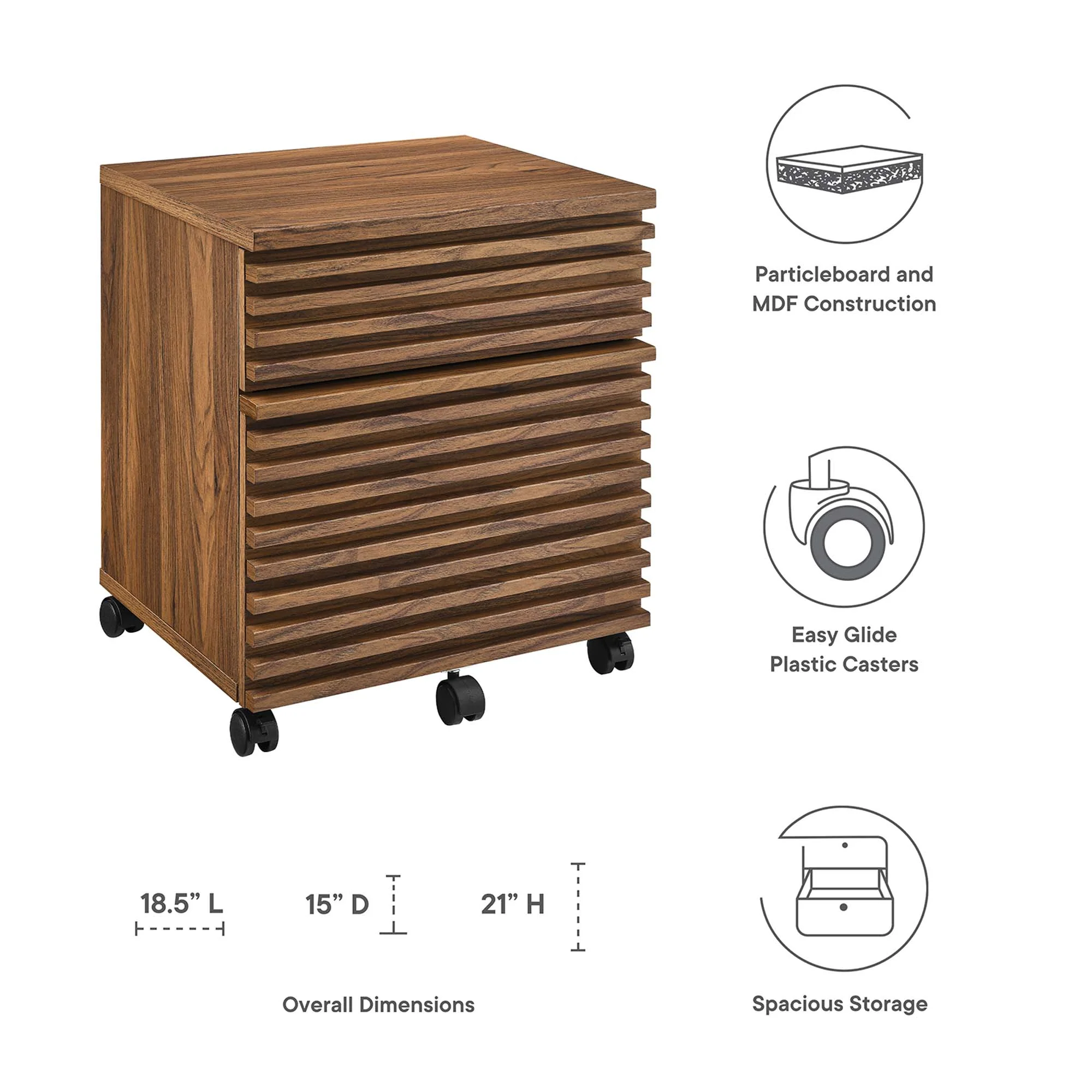 Render Wood File Cabinet by Modway - Image 2