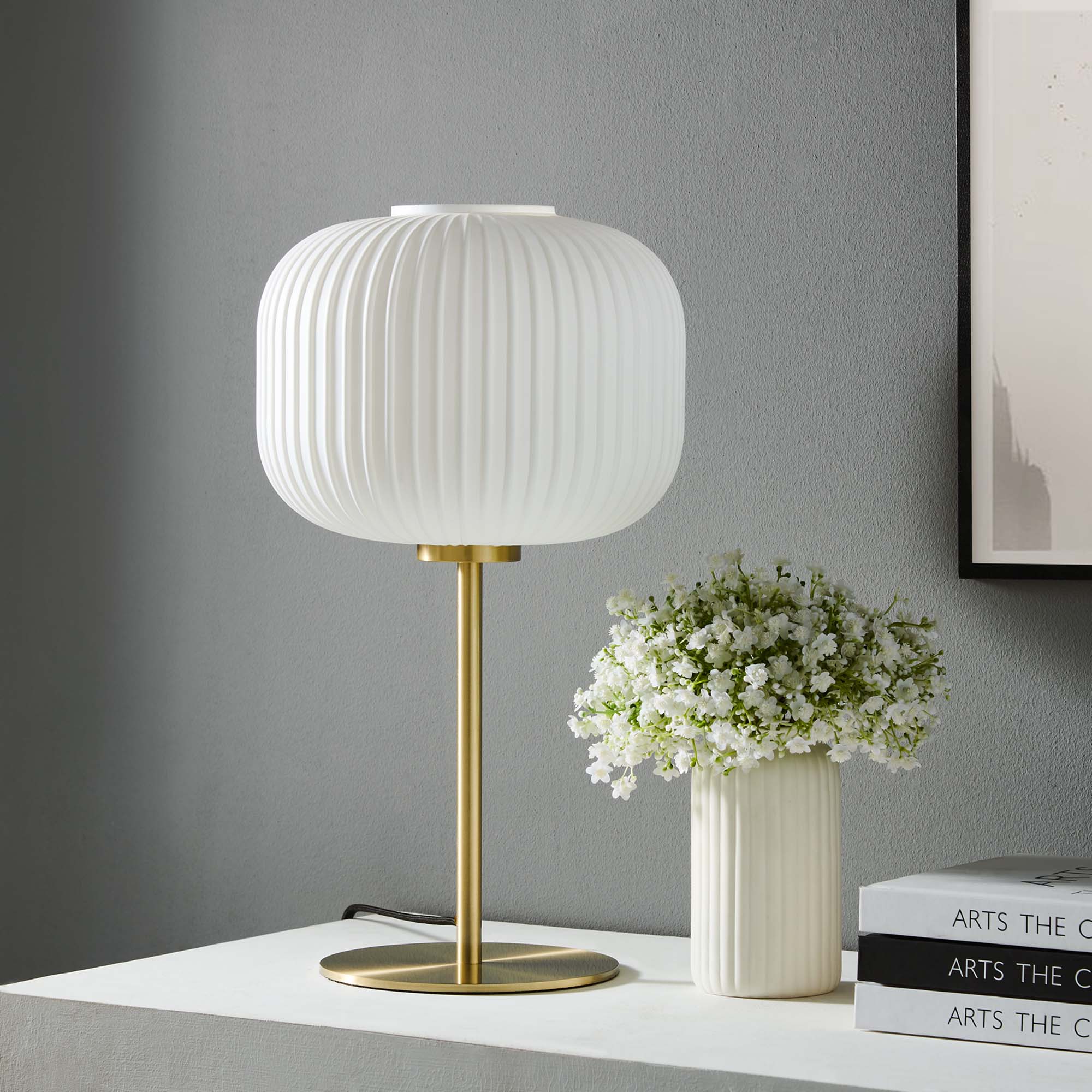 Reprise Glass Sphere Glass and Metal Table Lamp by Modway - Image 7