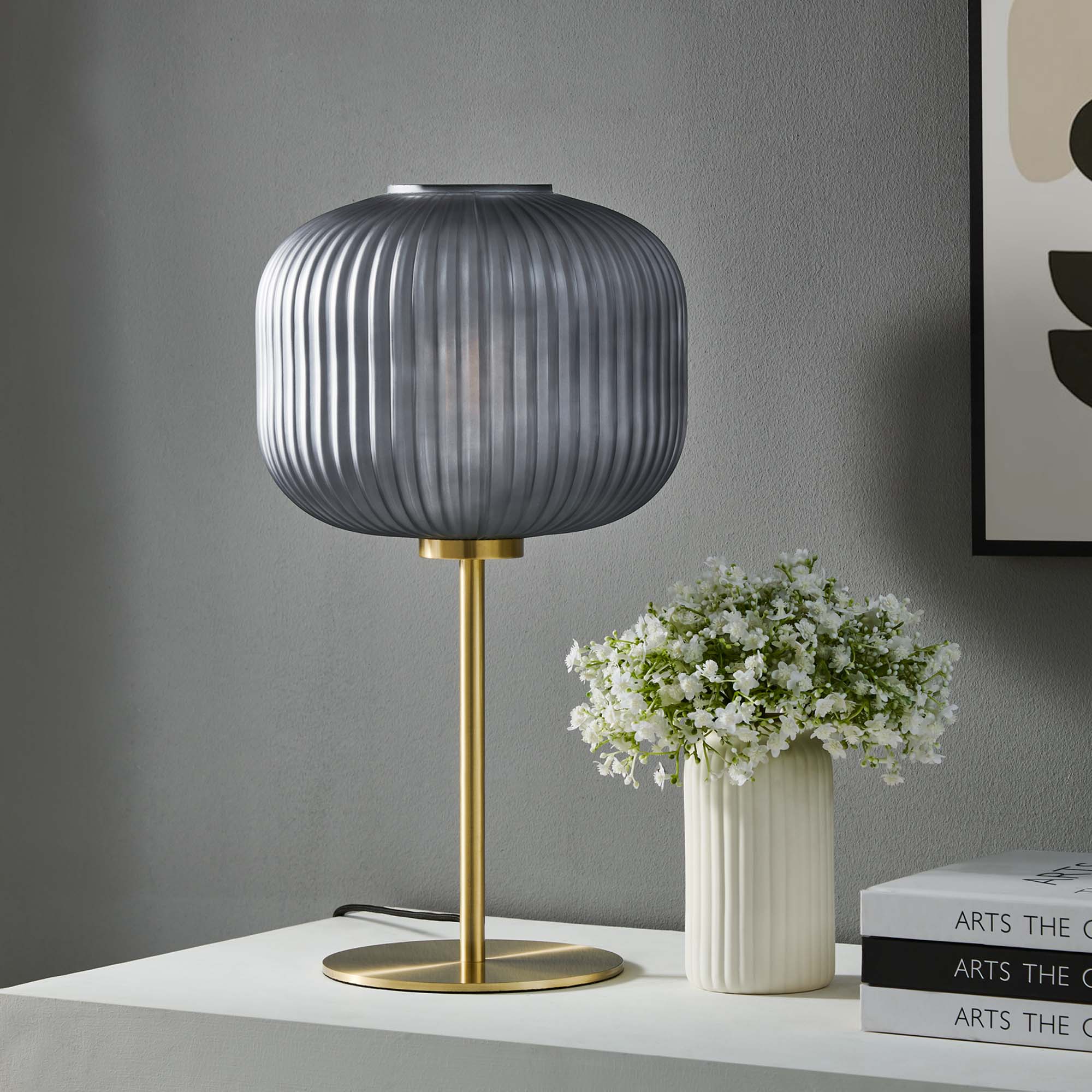 Reprise Glass Sphere Glass and Metal Table Lamp by Modway - Image 9