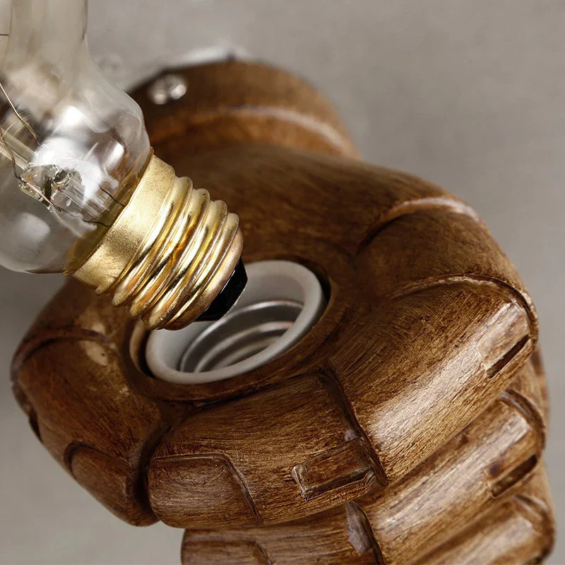 Resin Hand Wall Lamp – Left/Right Fist Sconce Light for Bar, Restaurant & Home Decor - Image 5