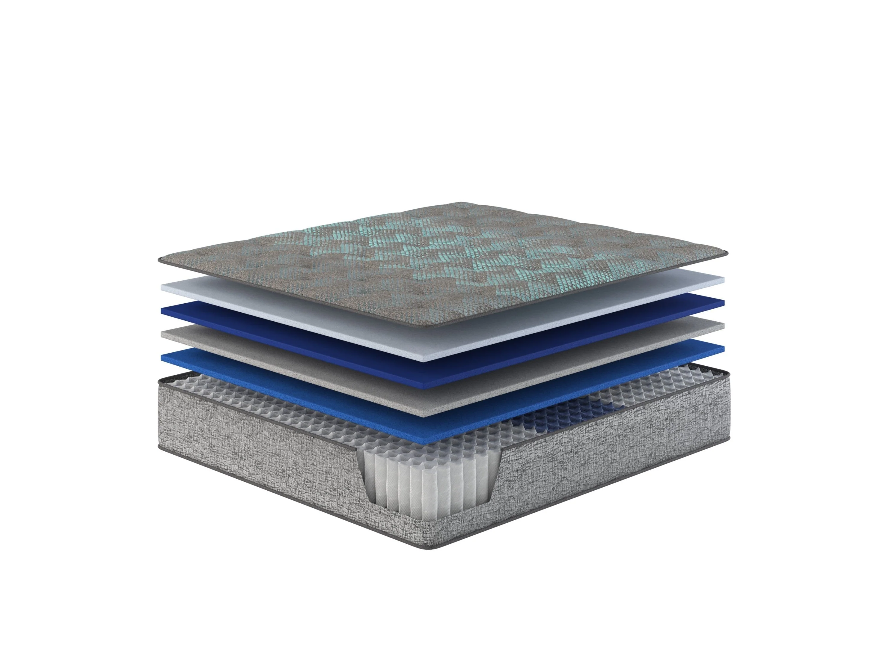 Restonic comfort care 11' hybrid mattress, individual pocketed coil mattress , medium comfort - Image 3