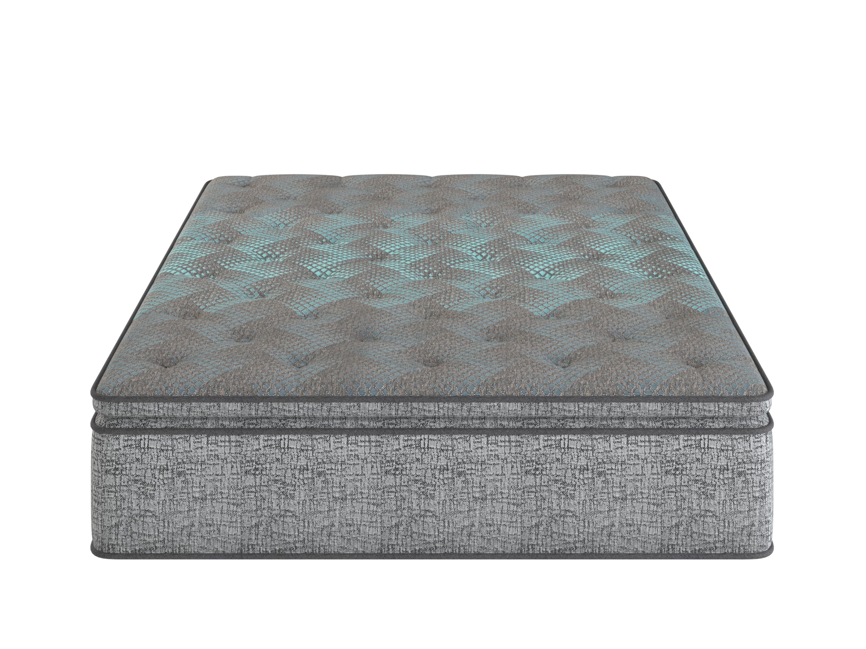 Restonic comfort care 12' hybrid euro top mattress, individual pocketed coil mattress , plush comfort - Image 18