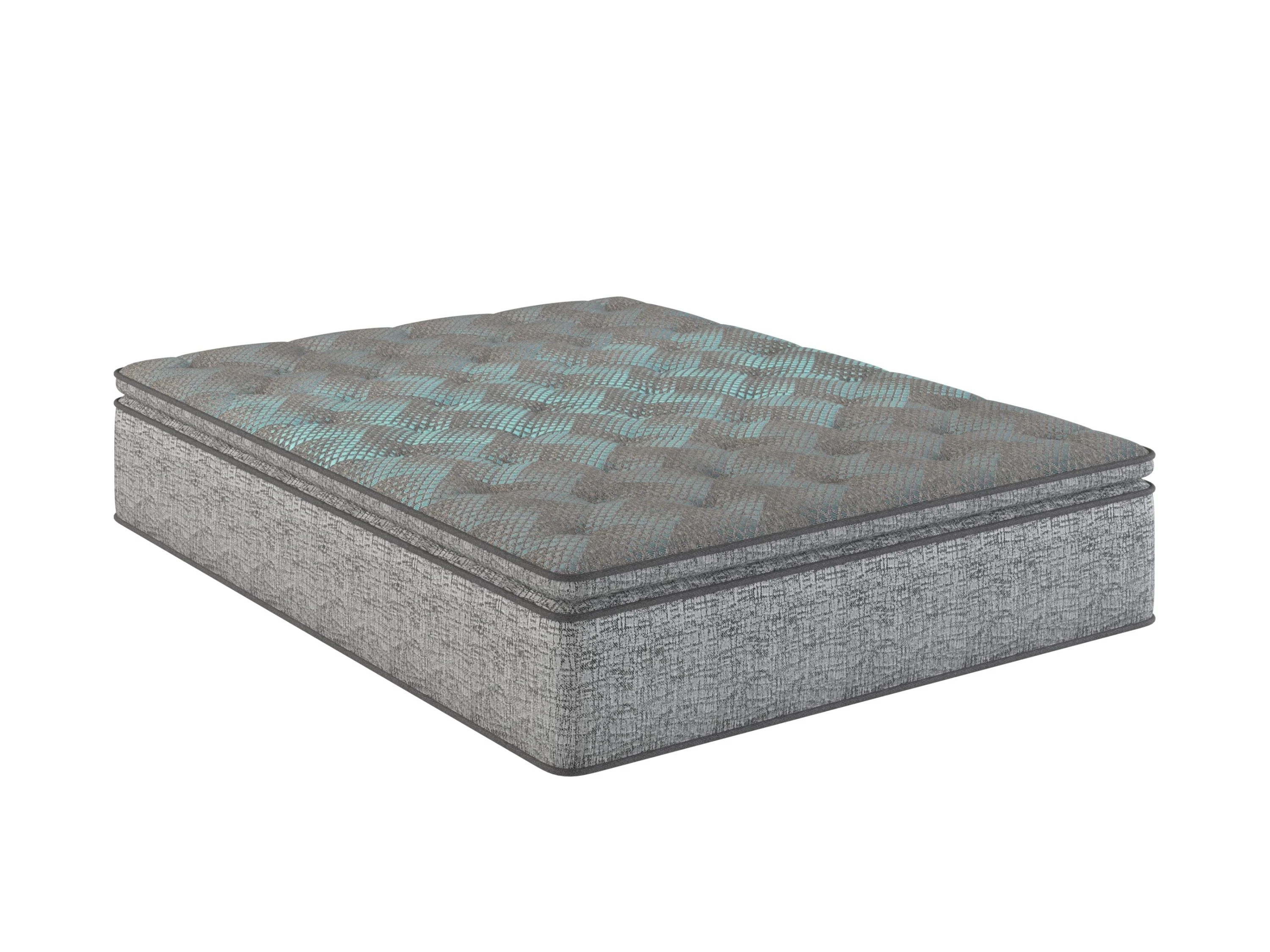 Restonic comfort care 12' hybrid euro top mattress, individual pocketed coil mattress , plush comfort - Image 24