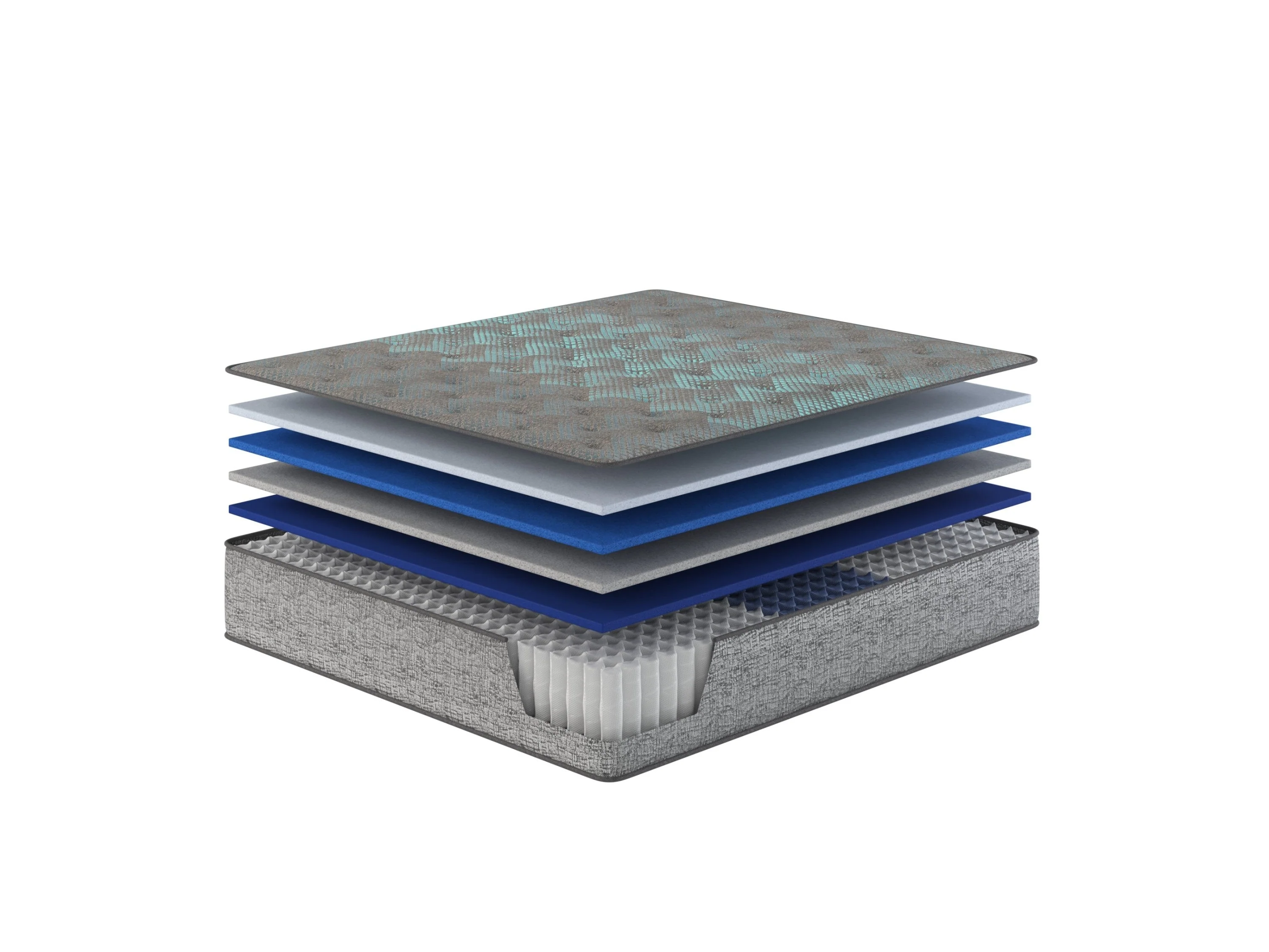 Restonic comfort care 13' hybrid mattress, individual pocketed coil mattress , plush comfort - Image 17