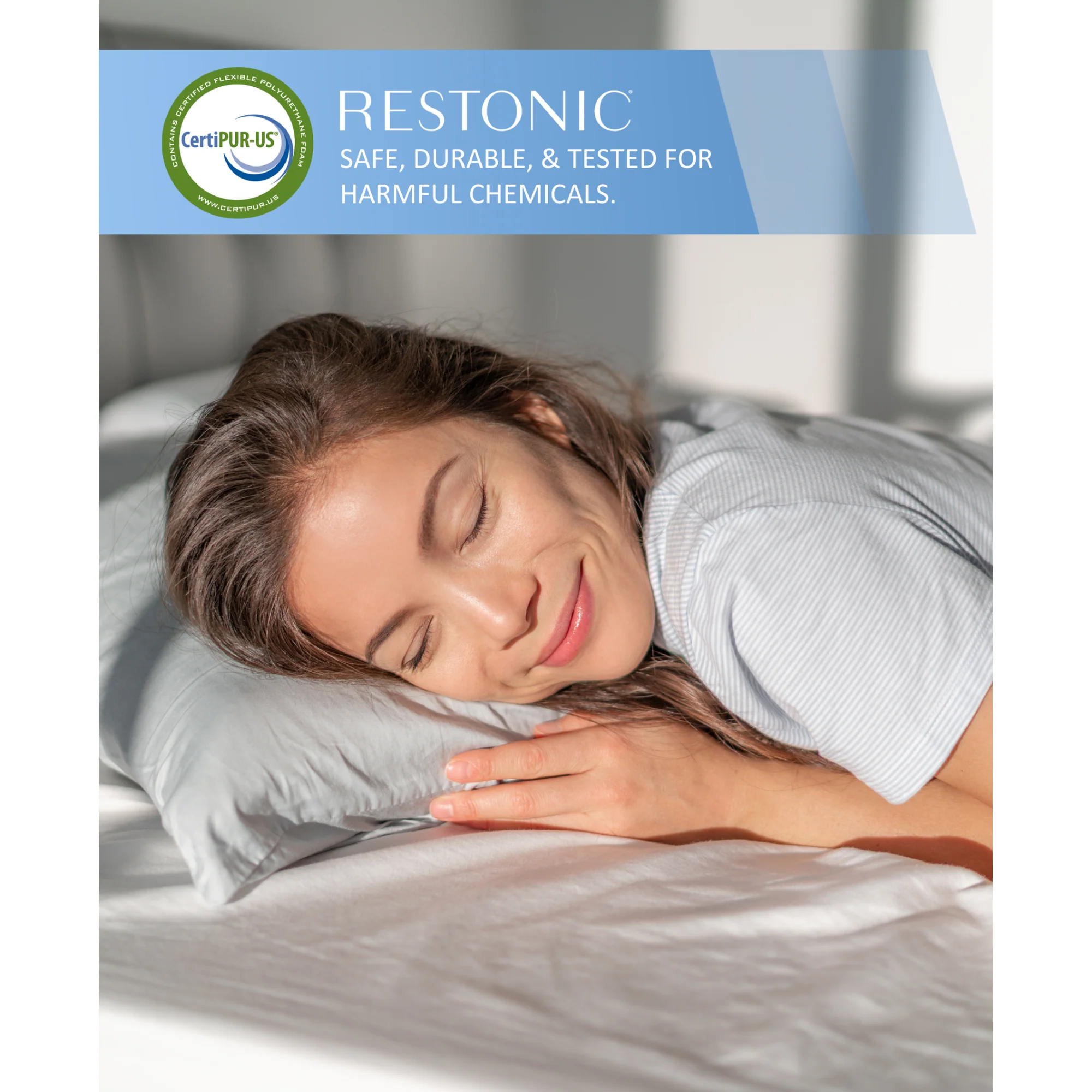Restonic ComfortCare Hybrid Firm Mattress & 12-Piece Premium Comfort Bedding Pack - Queen Size - Image 18