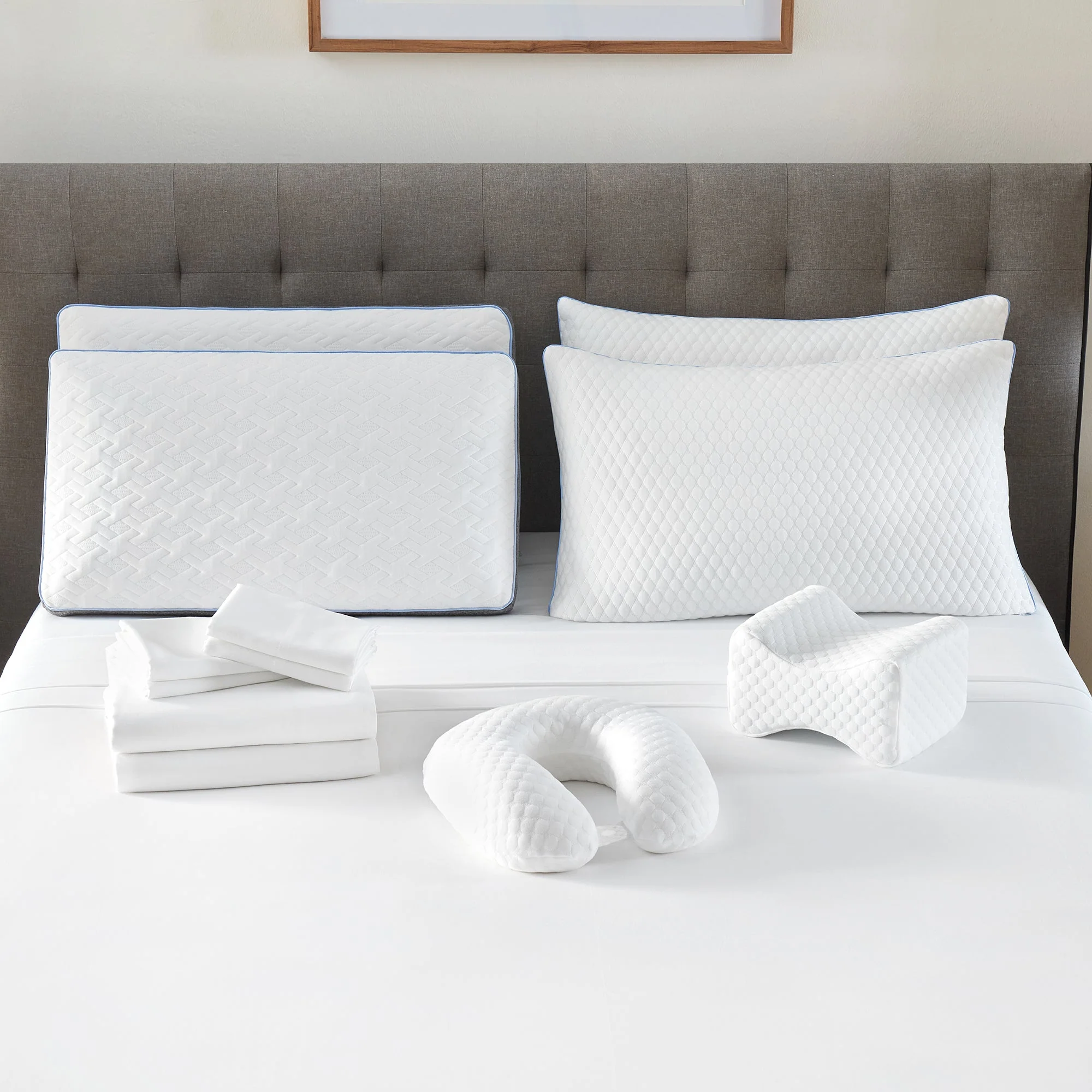 Restonic ComfortCare Hybrid Plush Mattress + 12-Piece Comfort Bedding Pack - Image 11